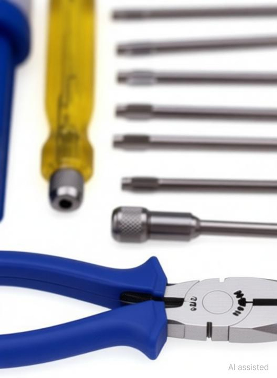 Image of Trishul SET OF 10 Blue Plier, And Screwdriver Set Blue with Hand Tool Kit (10 Tools) Power & Hand Tool Kit (10 Tools) Power & Hand Tool Kit