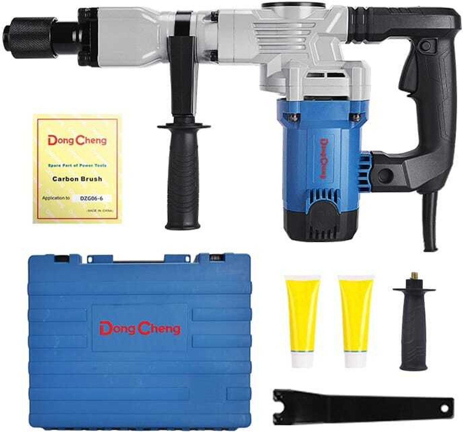 Image of Dongcheng DZG06-6S Demolition Hammer, 1400WATT,16.8J IMPACT ENERGY,HEAVY DUTY MACHINE Angle Drill