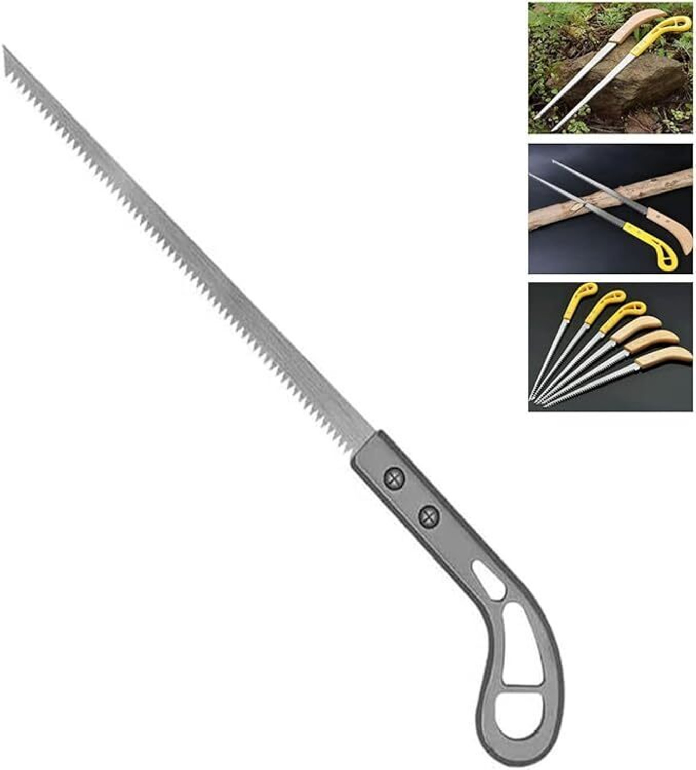Image of KVVTRADES Portable Hand Saw, 9 Inch Rugged Blade Hand Tool Kit