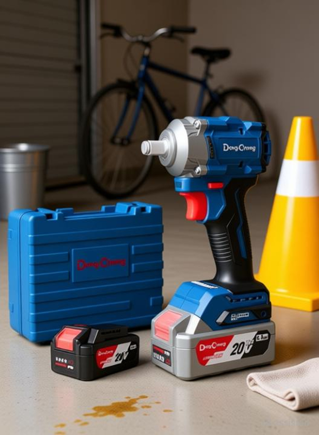 Image of Dongchengg DCPB358 CORDLESS BRUSHLESS IMPACT WRENCH 20V MAV 4.0AH*2GROUPS BATTERY & CHARGER Power & Hand Tool Kit