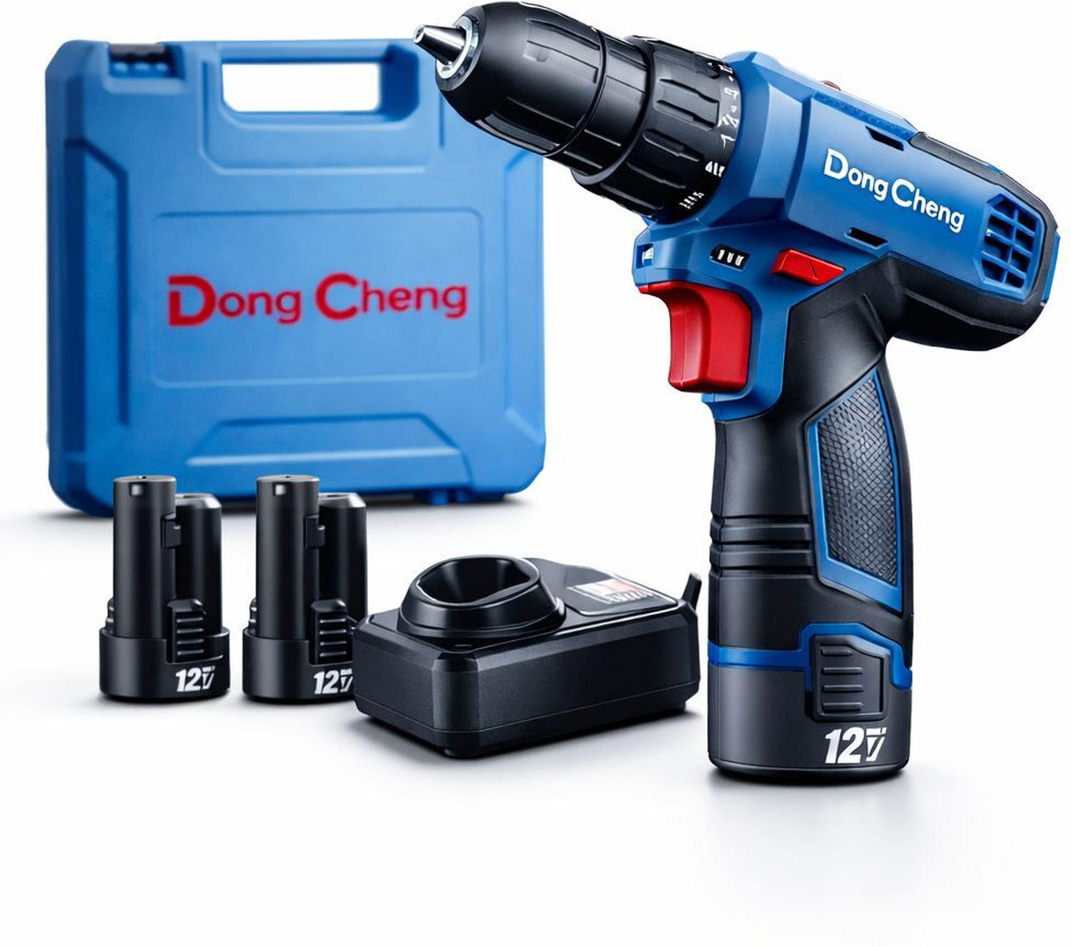 Image of Dongcheng CORDLESS IMPACT DRILL MACHINE 12V MAX LI-ION BAYYERY & CHARGER Power & Hand Tool Kit