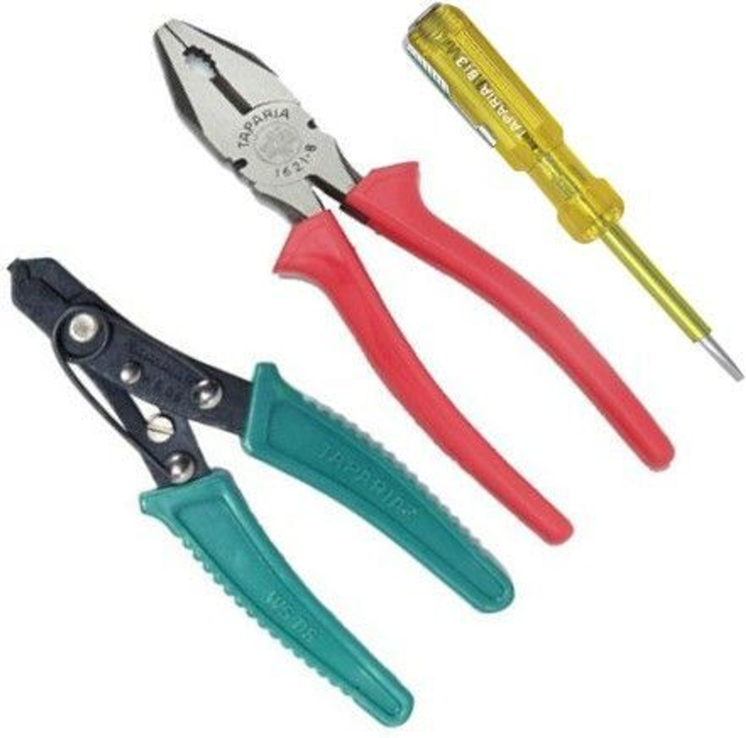 Image of tapaia Plier 1621-8inch,Tester813 with WS-06inch Wire Cutter Hand Tool Kit