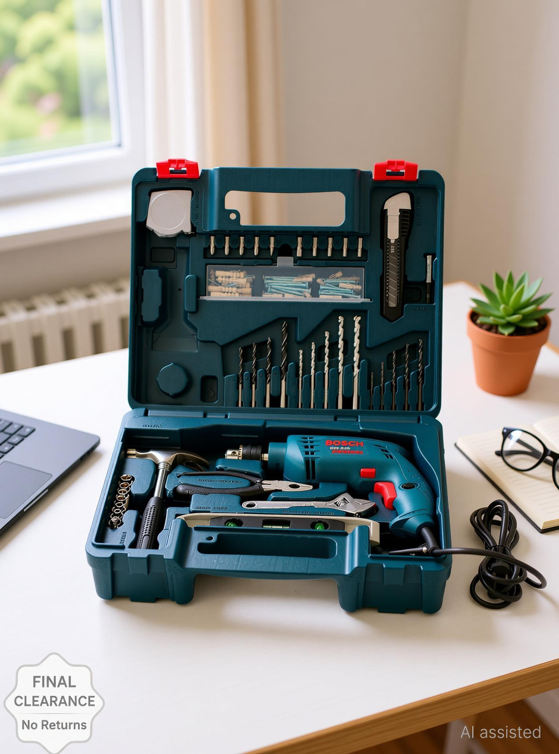 Image of BOSCH GSB 10 RE Kit Power & Hand Tool Kit