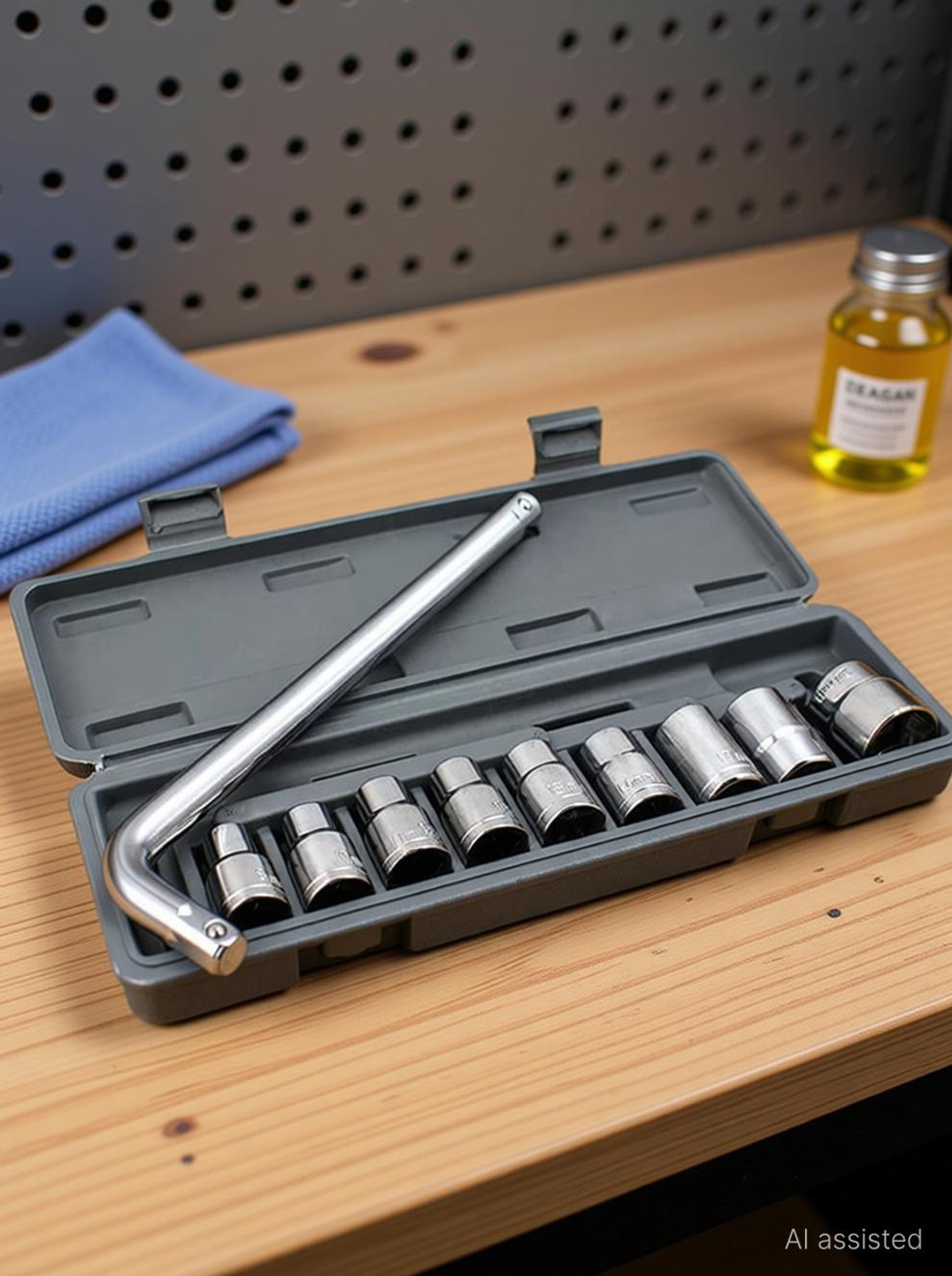 Image of DEAGAN 10 Pieces Hand Tools Wrench Set Spanner Set Tool Kit Socket Set