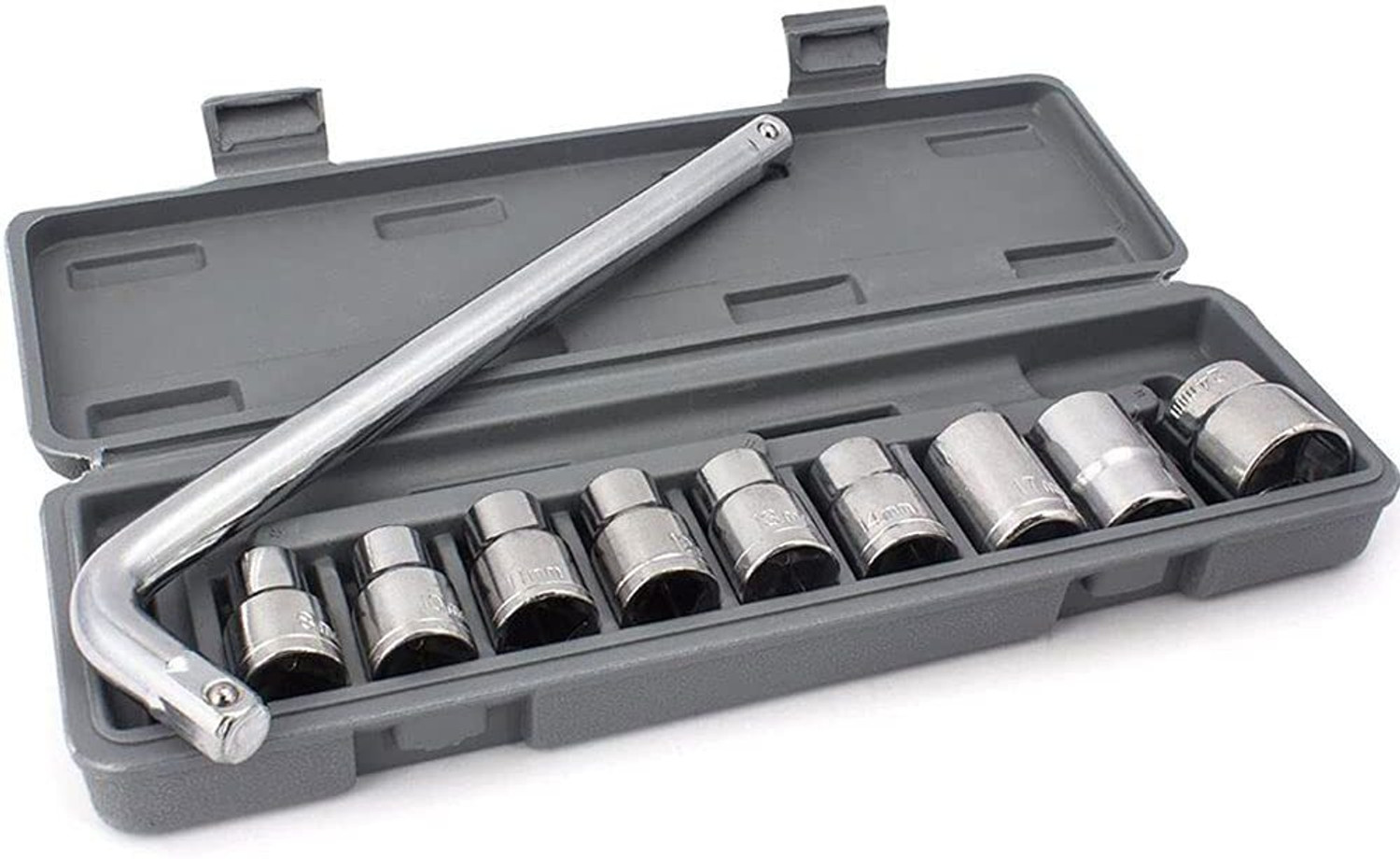 Image of DEAGAN 10 Pieces Hand Tools Wrench Set Spanner Set Tool Kit Socket Set