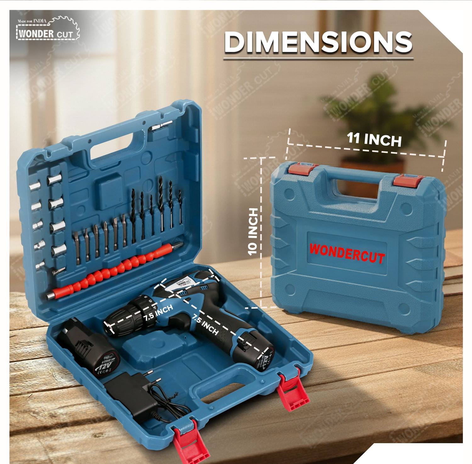 Image of WONDERCUT WC-CD1007-B Power & Hand Tool Kit