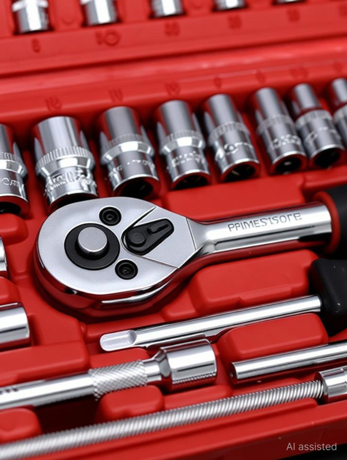Image of WEMOL 46 in 1 Pcs Tool Kit for Home Use Tools Kit Spanner Set Socket Set Combination Screwdriver Set