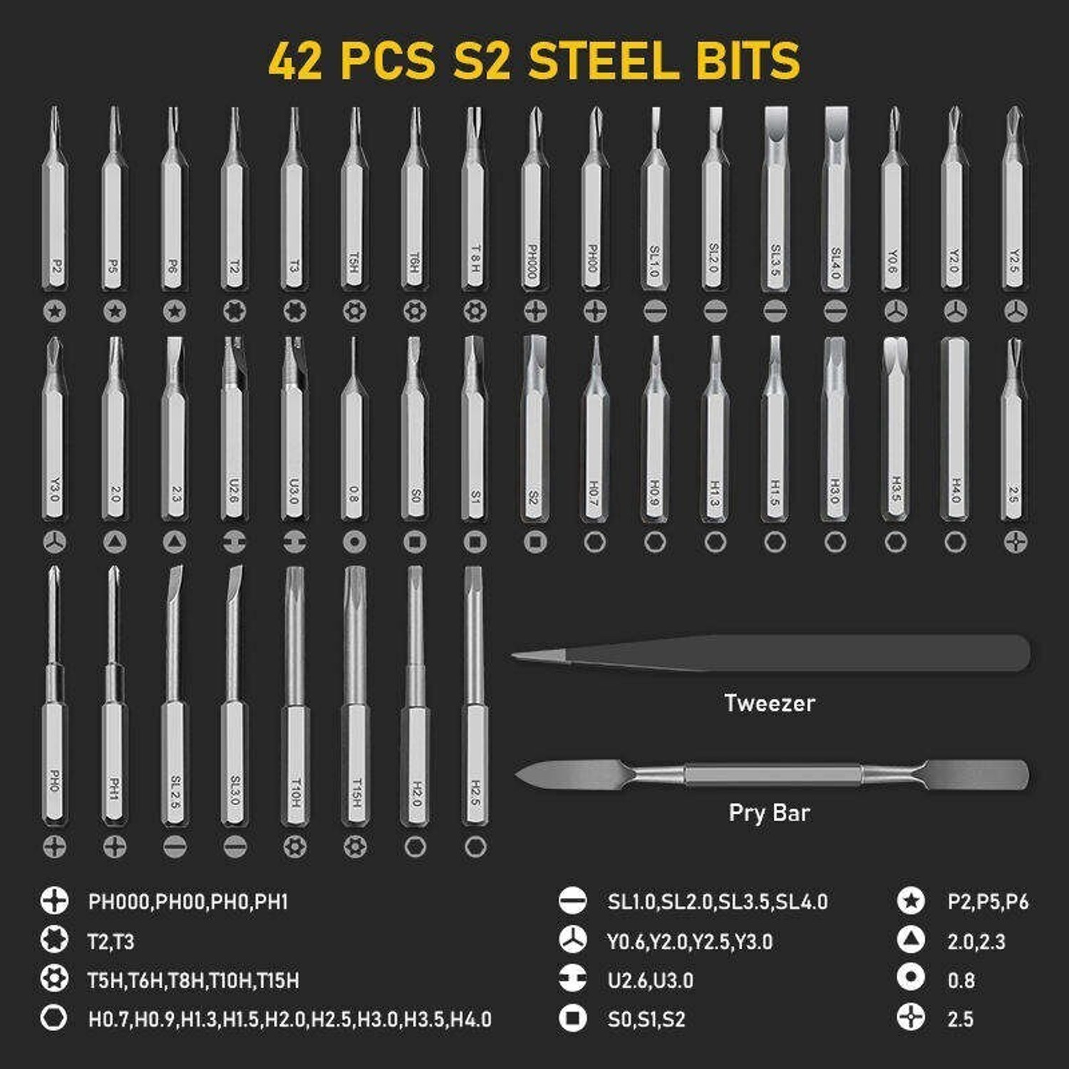 Image of HENGLOBE 48 in 1 SCREWDRIVER AND TOOLKIT SET Combination Screwdriver Set Hand Tool Kit Hand Tool Kit