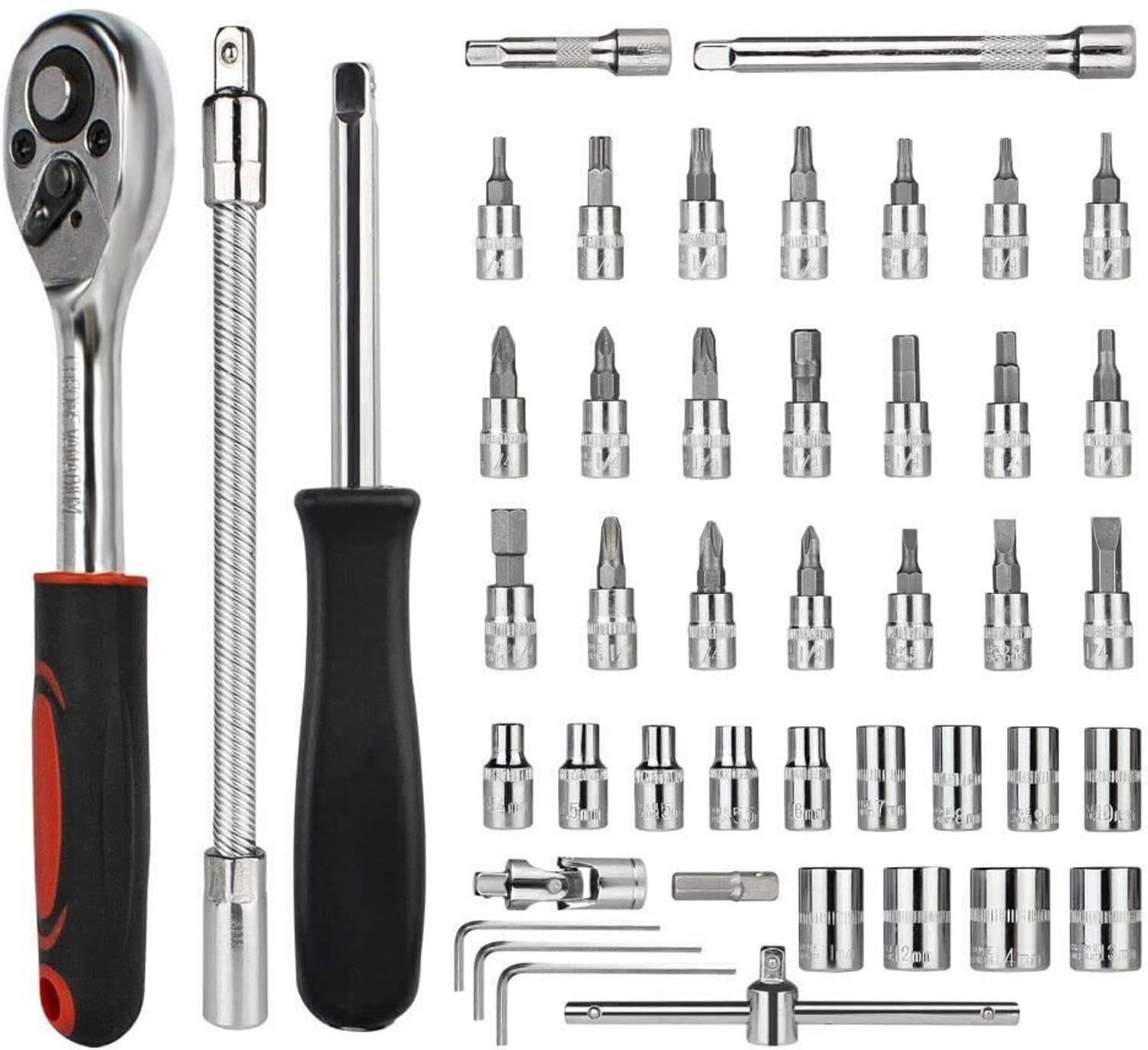 ChinuStyle 46pcs 1/4-Inch Socket Set Tool Kit - Image 3