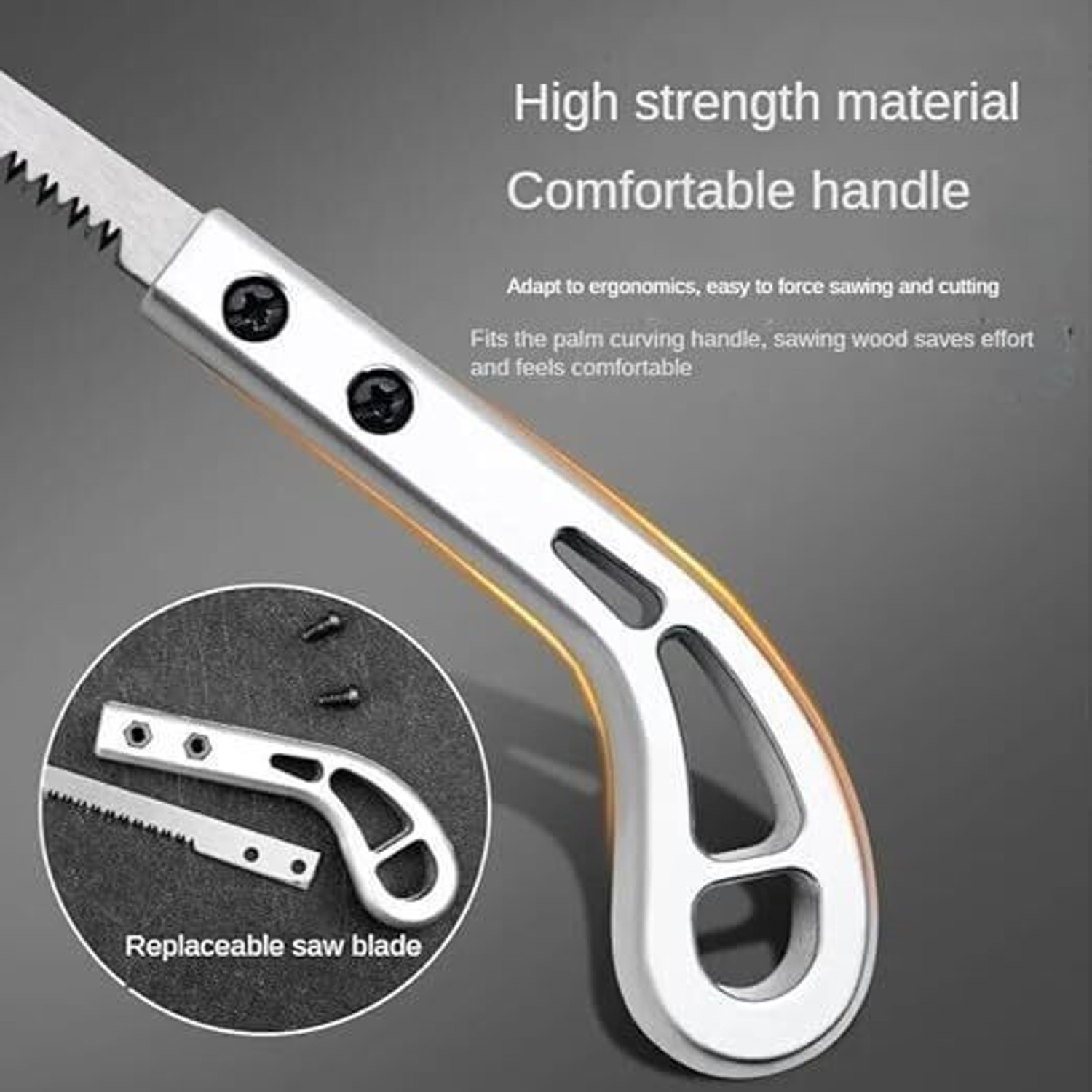 Image of DHANVI ENTERPRISE Wood Cutter Saw Portable Hand Saw with Ergonomic Non-Slip Handle Design Hand Tool Kit