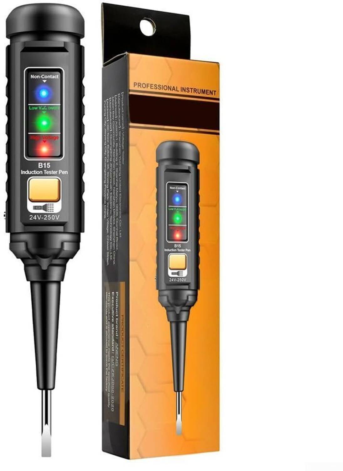 Zomei Voltage Tester Pen 24-250V AC DC - Image 1