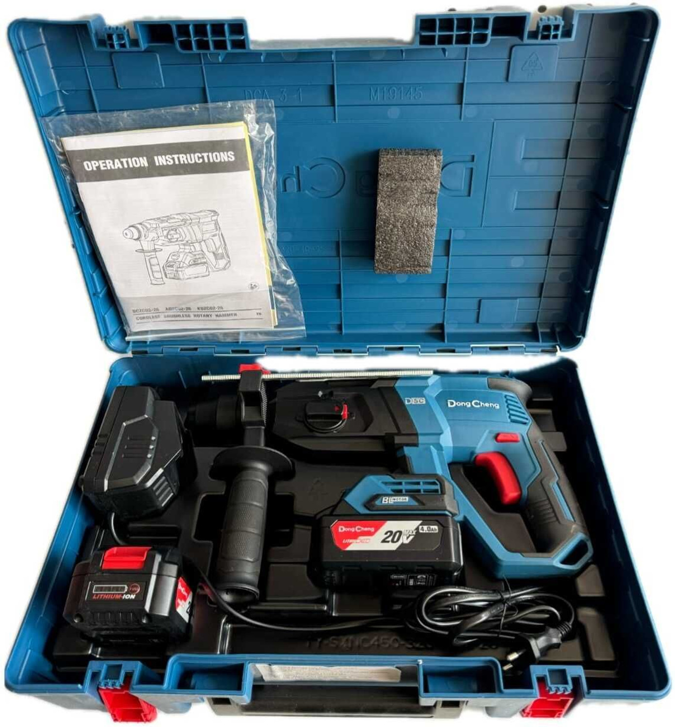 Image of Dongcheng DCZC02-26 CORDLESS BRUSHLESS HAMMER DRILL 20V MAX LI-ION BATTERY & 3 TYPES OF MODES Hammer Drill (26 mm Chuck Size, 600 W)