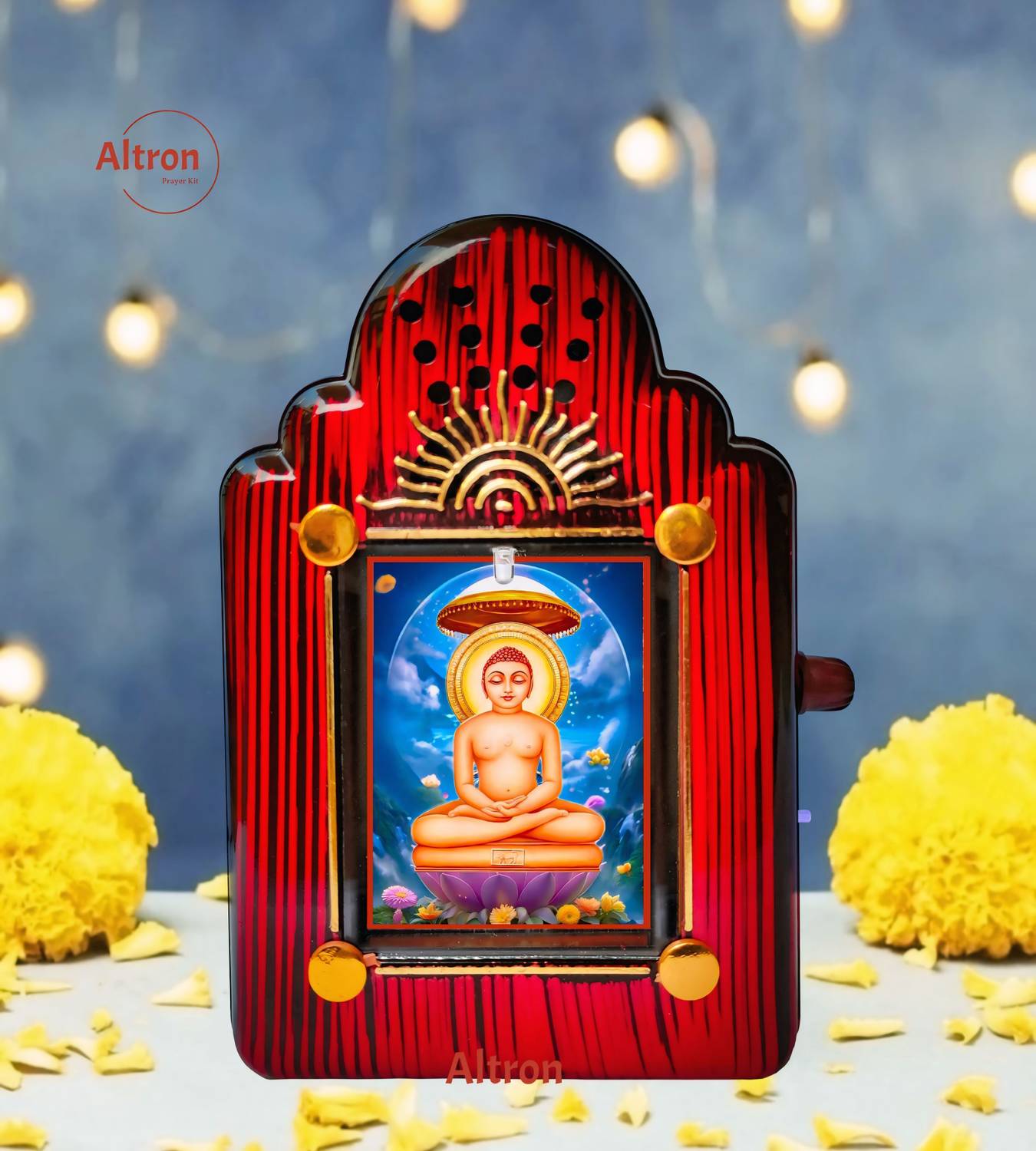 Altron Navkar Mantra 7 in 1 Chanting Machine Jain Mantra Chanting Box Namokar Mantra Prayer Kit