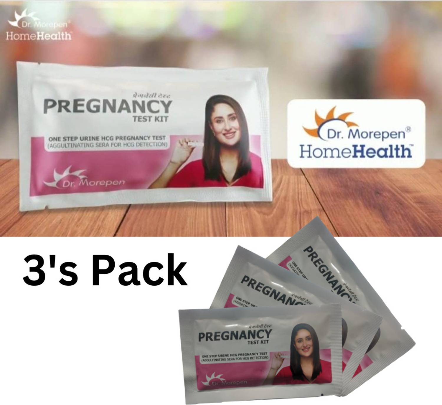Dr. Morepen Pregnancy Kit Pregnancy Test Kit (3 Tests)