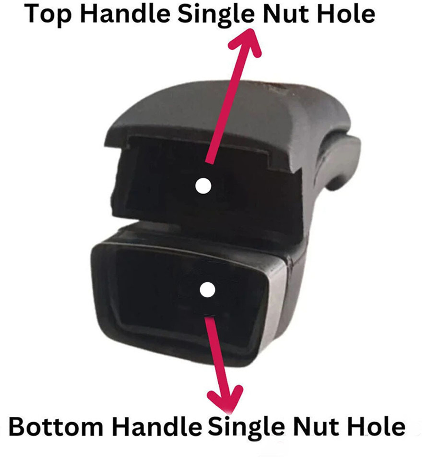 Image of VINZESTA ENTERPRISES Cooker Handle Set for 3 Litre Pressure Cooker | Bend Type Single Hole (2 Pcs) 15 mm Pressure Cooker Gasket