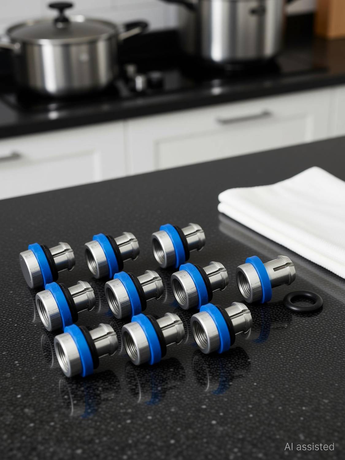 AtLoGs (10Pc) DELUXE/ STEEL/ HARD ANODIZED Prestige_Pressure Cooker Safety Valves (Push Type) 8 mm Pressure Cooker Gasket