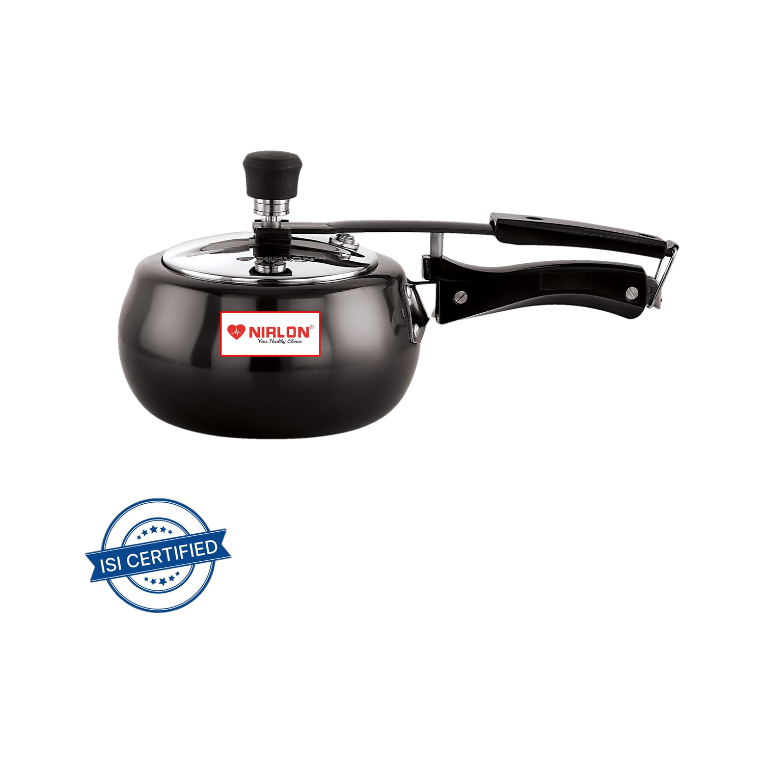 Image of NIRLON Supreme cooker 2 L Induction Bottom Pressure Cooker (Hard Anodized)