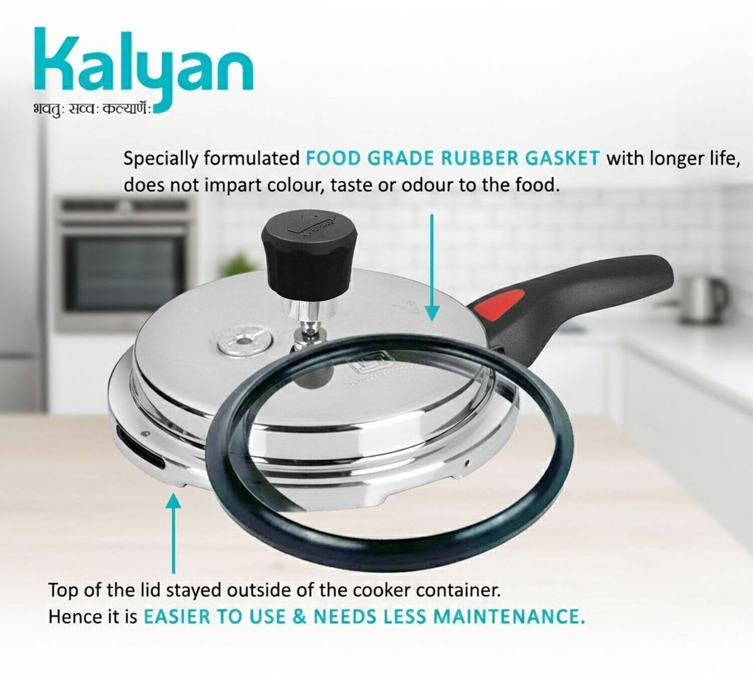 Image of Kalyan 1-2 People 1 L Outer Lid Induction Bottom Pressure Cooker