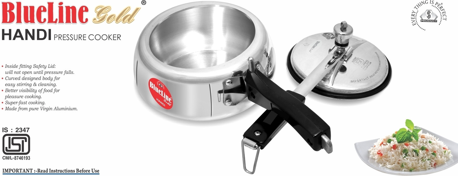 Image of Blueline Gold Handi Aluminium Inner Lid 1.5 L Inner Lid Pressure Cooker
