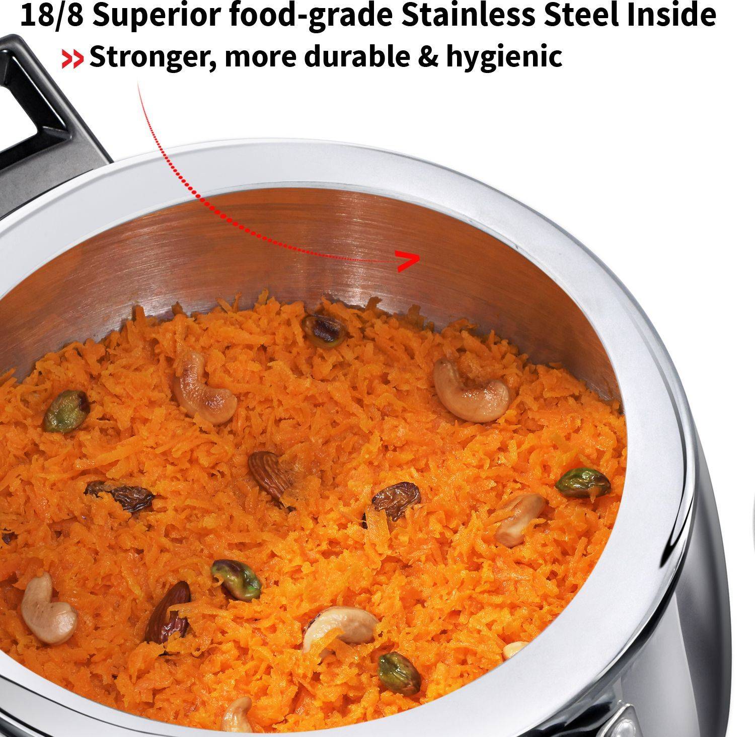 Hawkins 5 Litre Triply Stainless Steel Contura Pressure Cooker - Image 5
