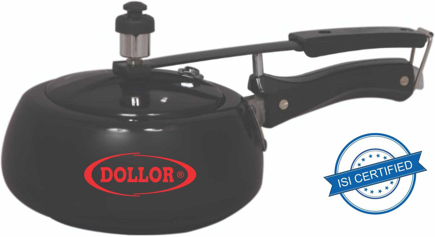 Image of Dollor ISI Certified Handi Black Inner Lid 1.5 L Inner Lid Pressure Cooker