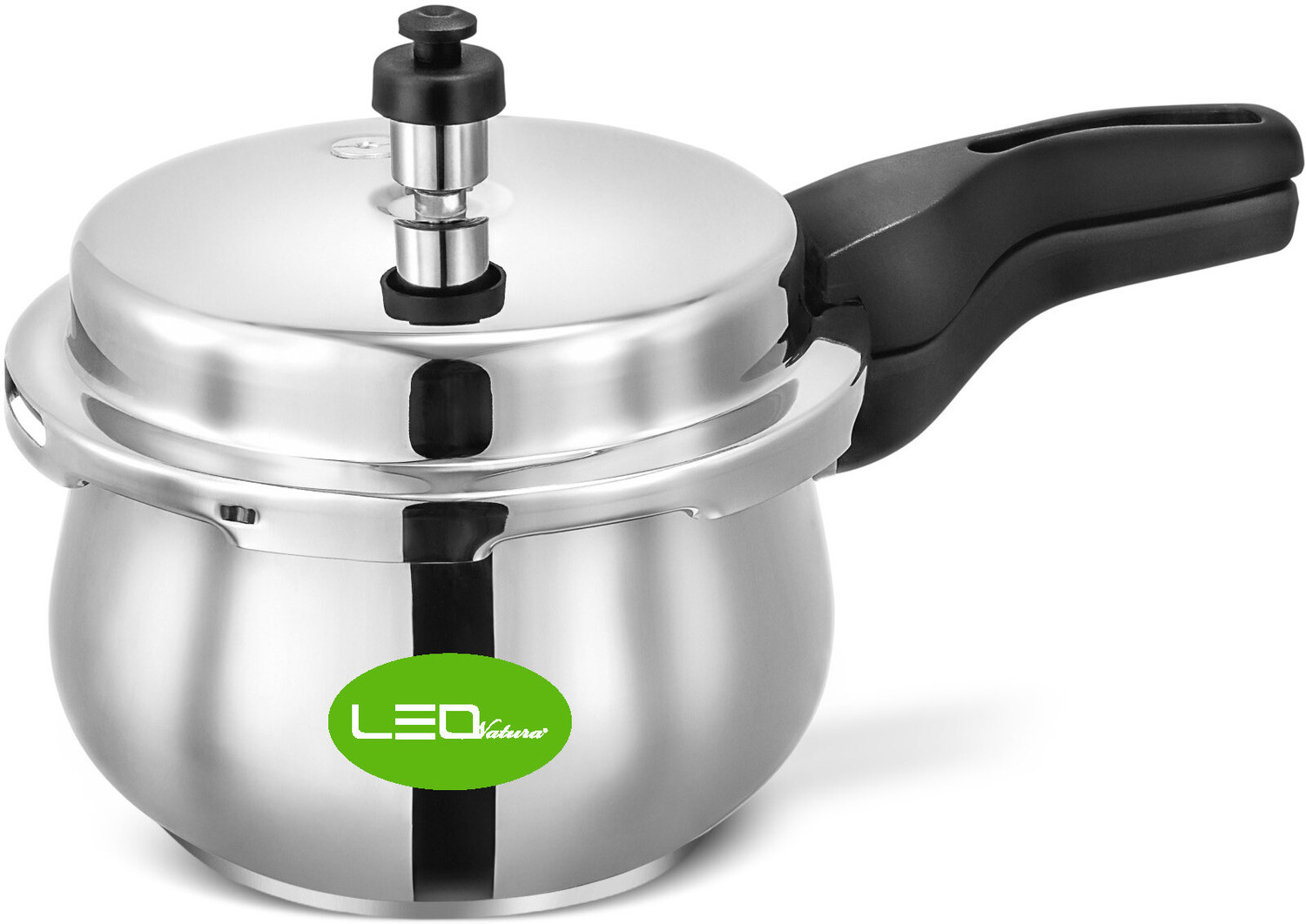 Image of Leo Natura Stainless Steel HANDI Cooker 3 L Outer Lid Induction Bottom Pressure Cooker
