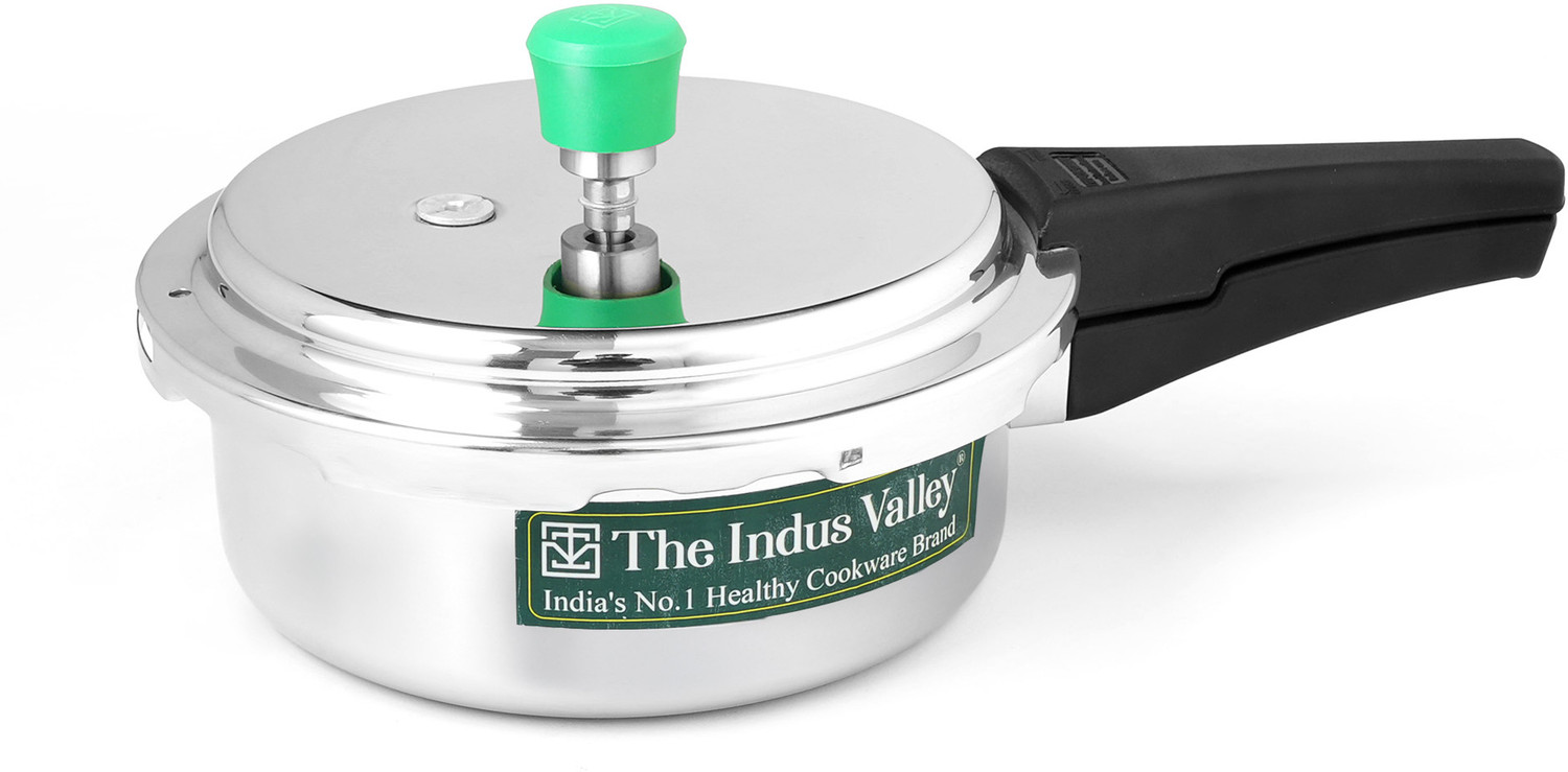 Image of The Indus Valley Triply Stainless Steel Outer lid Pressure Cooker 2 L Outer Lid Induction Bottom Pressure Cooker