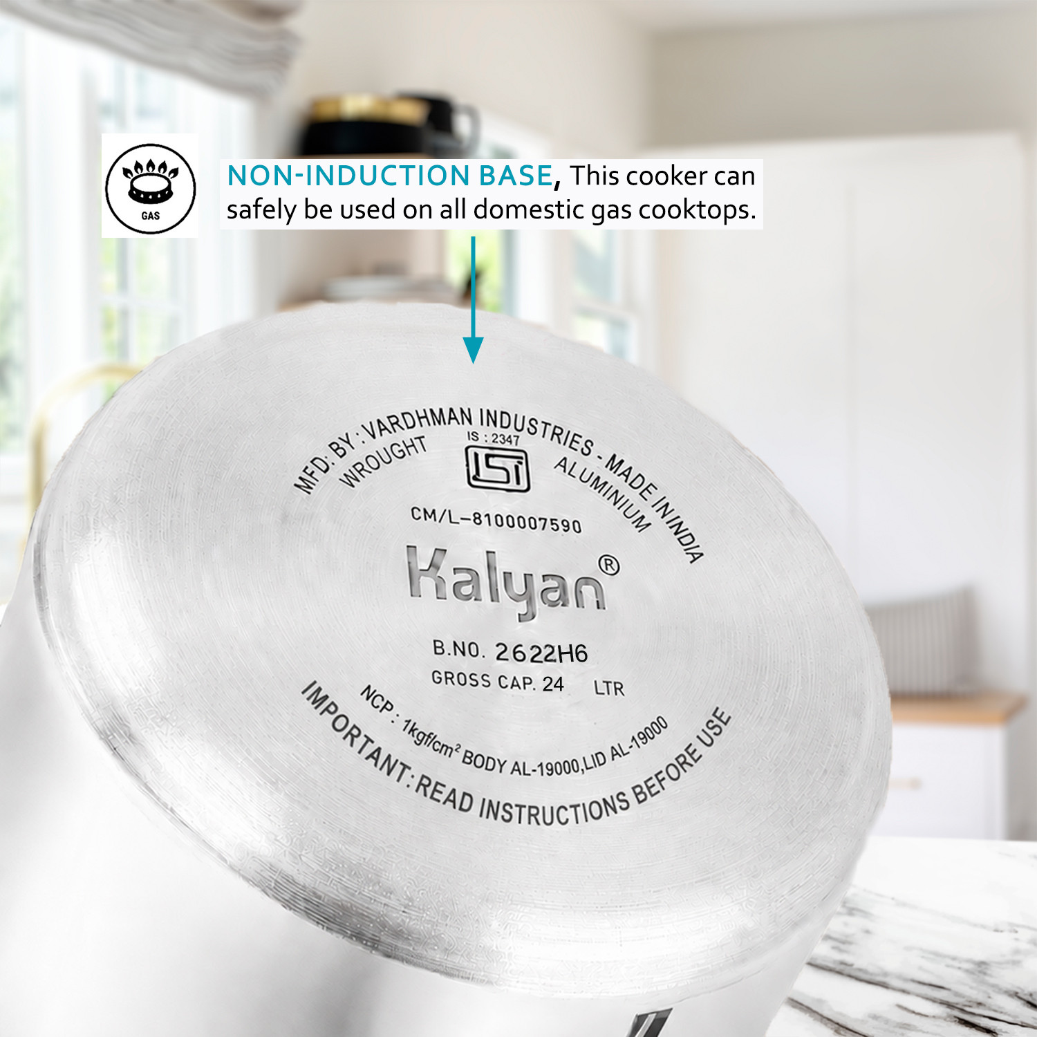 Image of Kalyan Matki 24 L Outer Lid Pressure Cooker