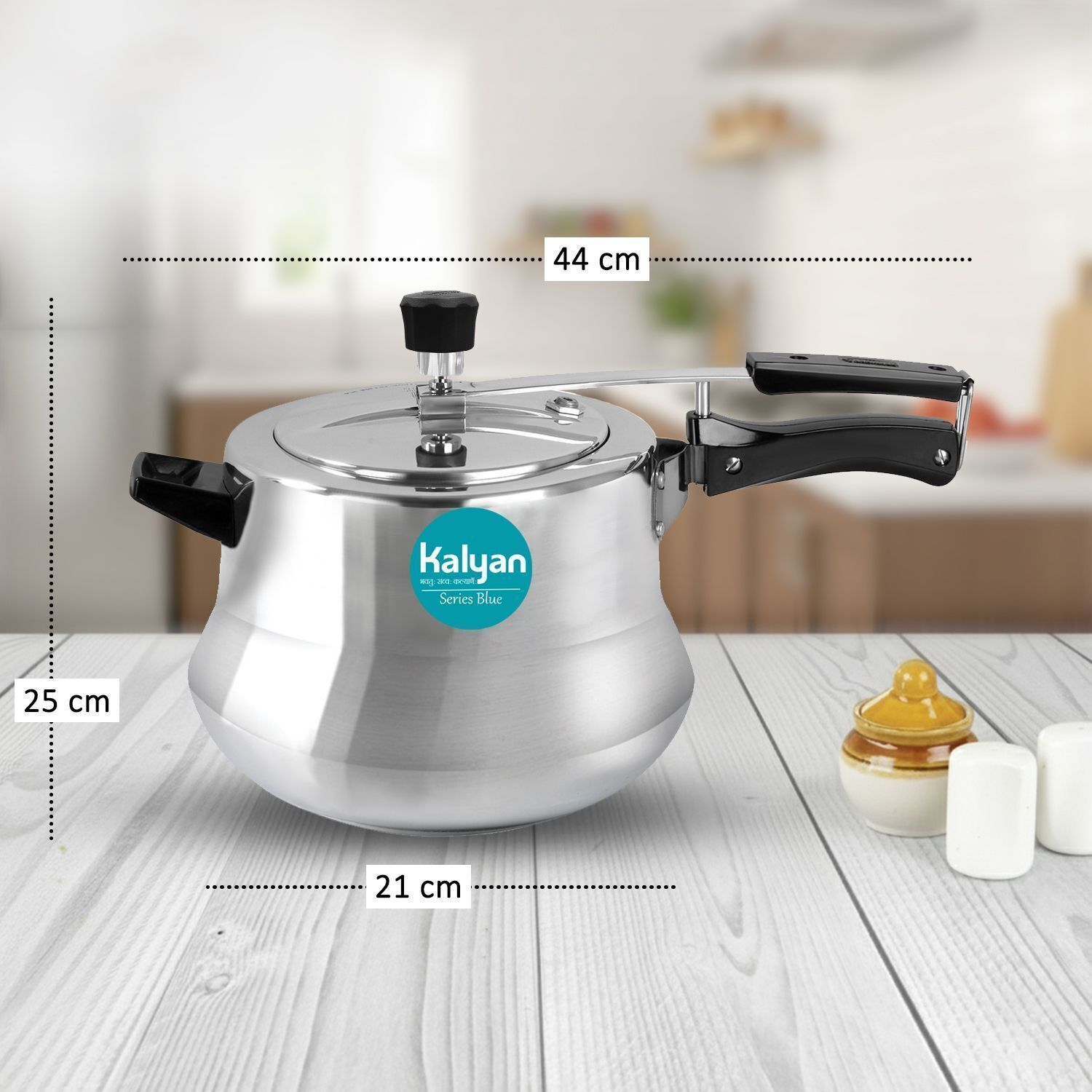 Image of Kalyan Matki 7 L Induction Bottom Pressure Cooker (Aluminium)