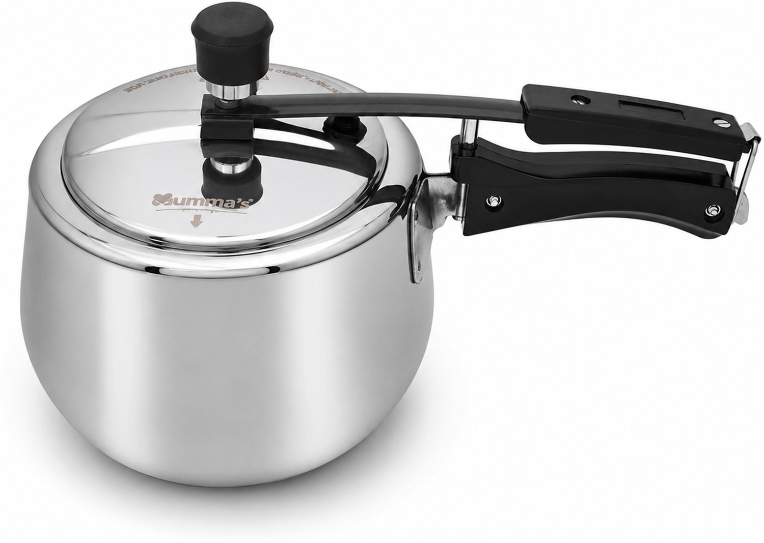Image of Mumma's LIFE Triply Stainless Steel Pressure Cooker 5 Litre (Inner Lid) | ISI Certified | 5 L Inner Lid Induction Bottom Pressure Cooker