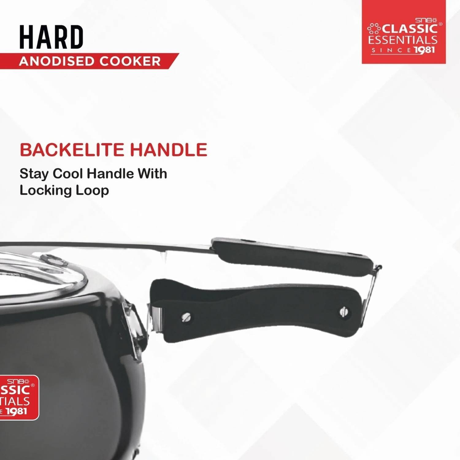 Skyline Hard Anodised Pressure Cooker 3 Ltr