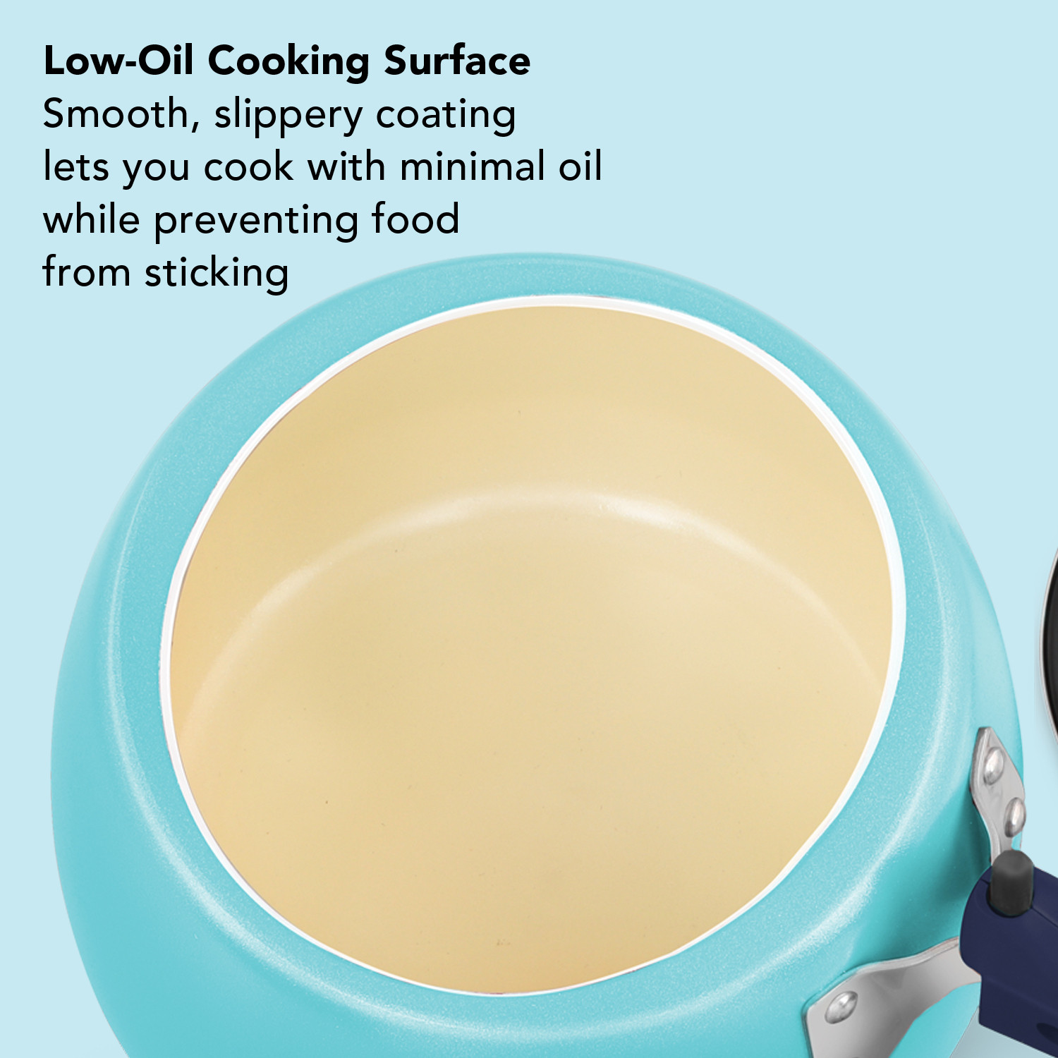 Image of Hawkins Cerenity, Ceramic Coated, Sea-salt Aqua (ICU30) 3 L Inner Lid Induction Bottom Pressure Cooker