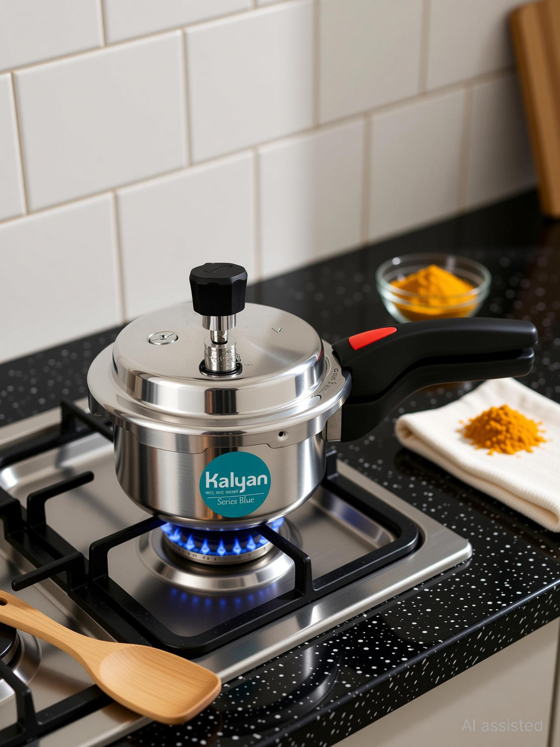 Image of Kalyan 1-2 People 1 L Outer Lid Induction Bottom Pressure Cooker