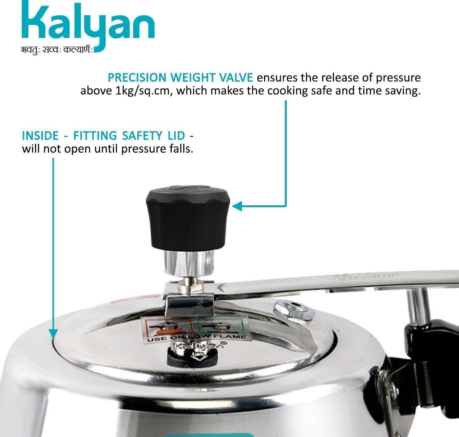 Image of Kalyan Belly 5.5 L Inner Lid Pressure Cooker