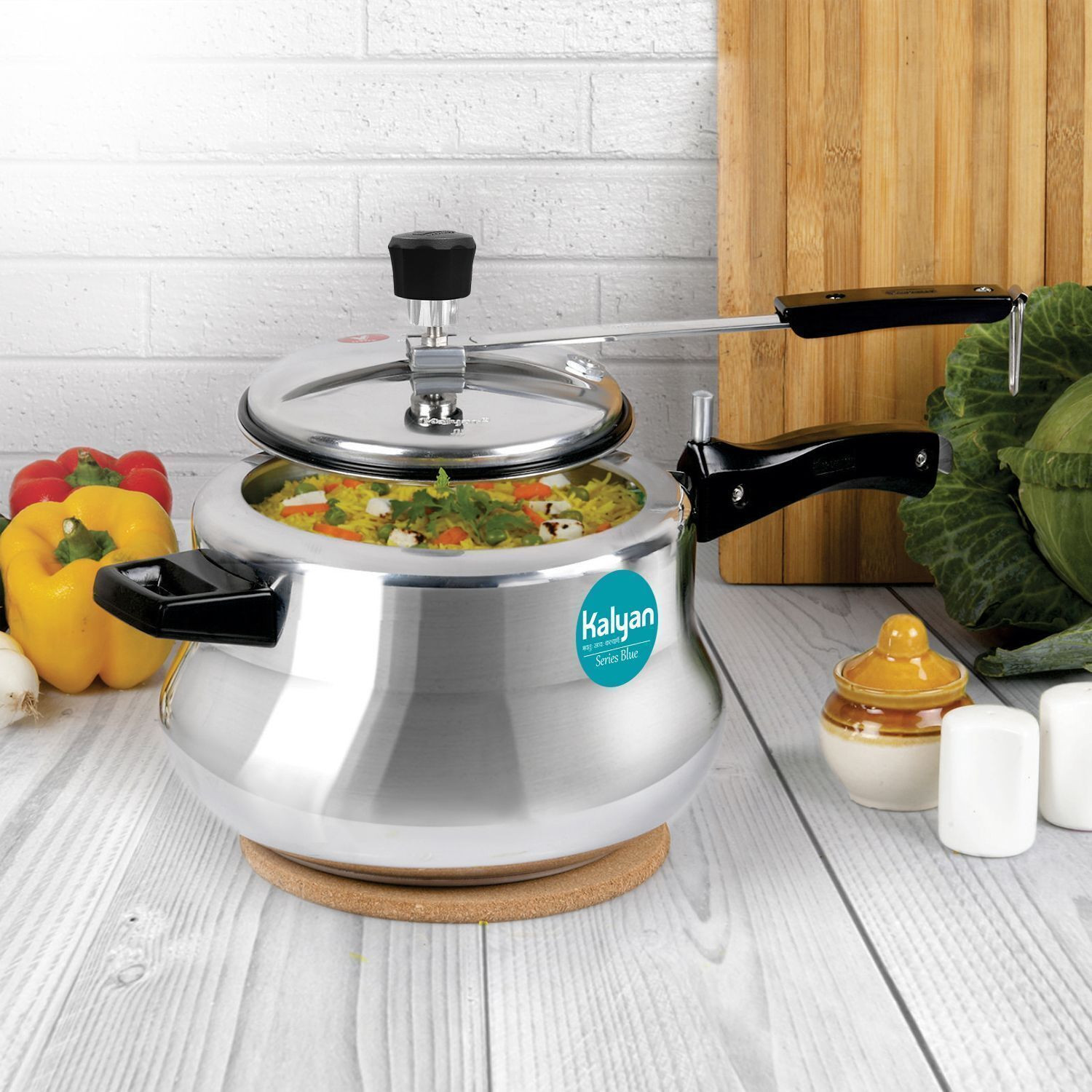 Image of Kalyan Matki 7 L Induction Bottom Pressure Cooker (Aluminium)
