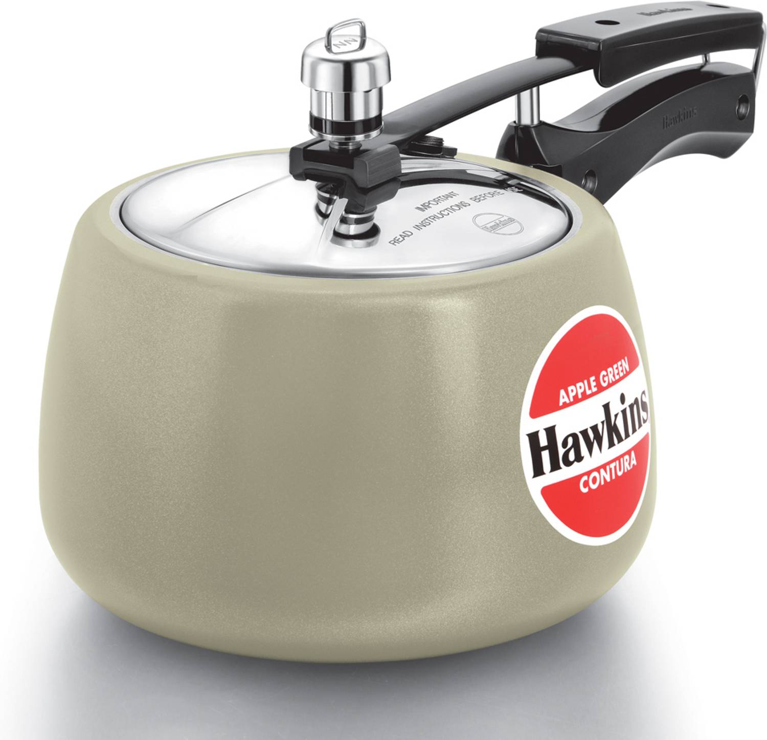 Hawkins Apple Green Ceramic Coated Contura (CAG30) 3 L Inner Lid Pressure Cooker