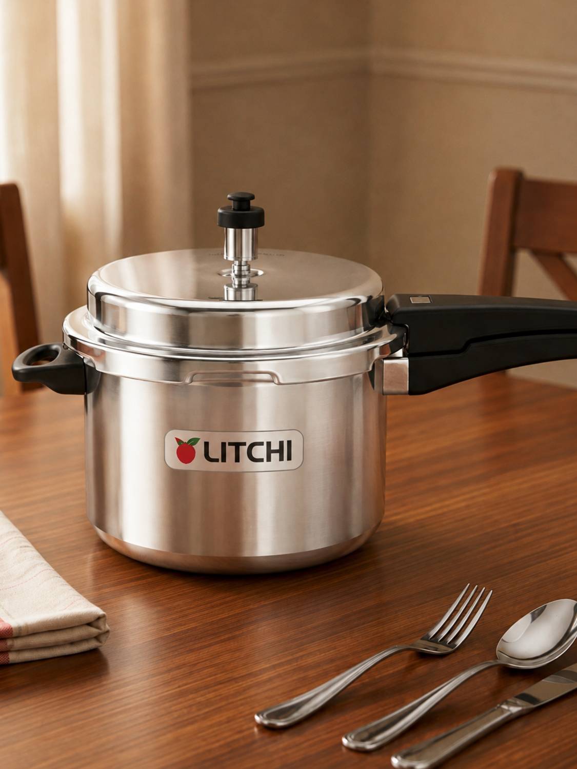 Litchi Aluminium Outerlid 5 L Outer Lid Pressure Cooker