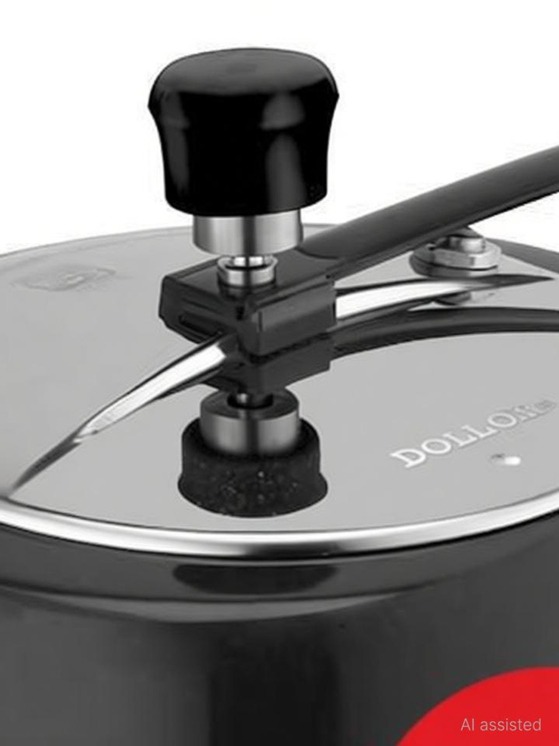 Image of Dollor ISI Certified Handi Black Inner Lid 5.5 L Inner Lid Induction Bottom Pressure Cooker