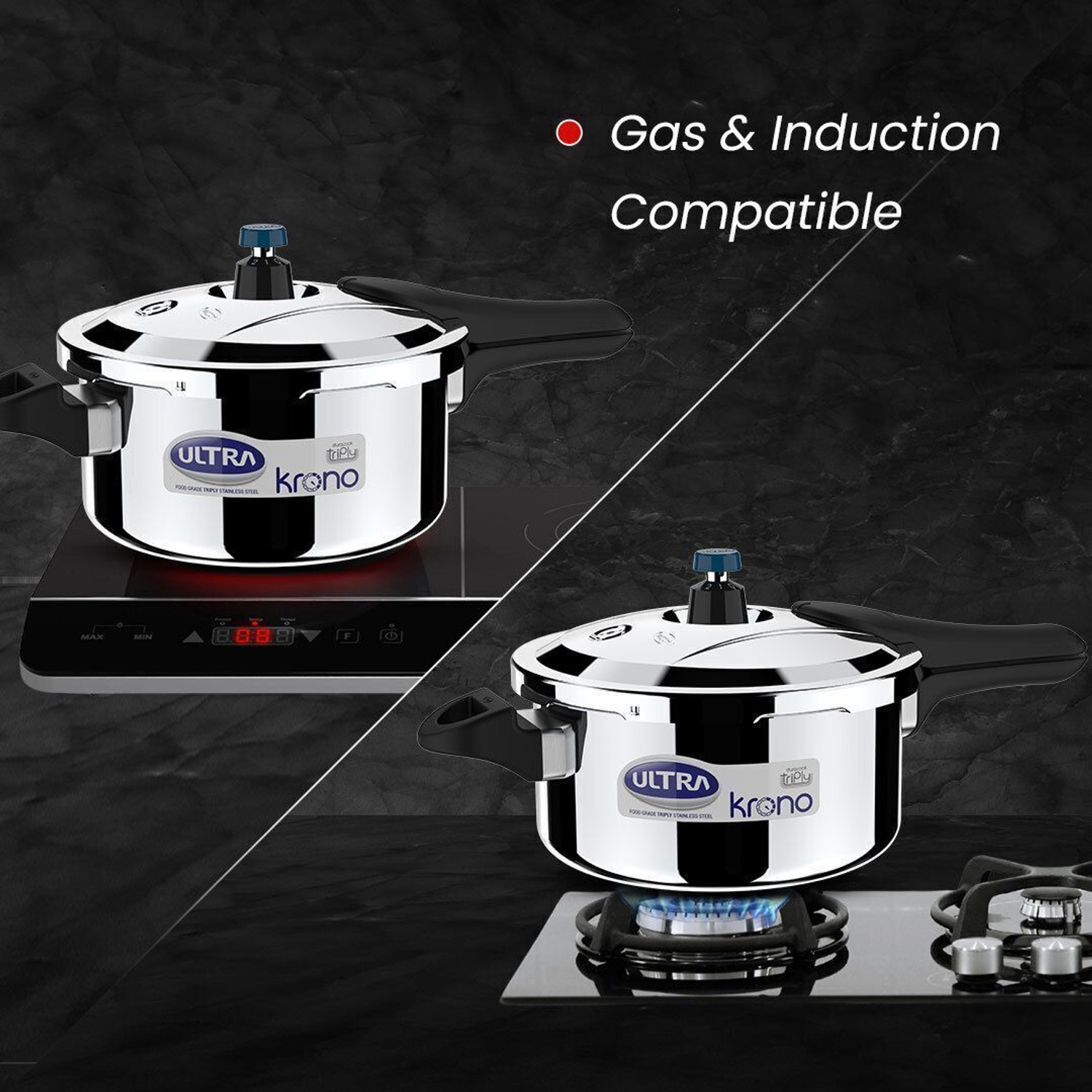Image of ULTRA Krono 4.5 L Outer Lid Induction Bottom Pressure Cooker