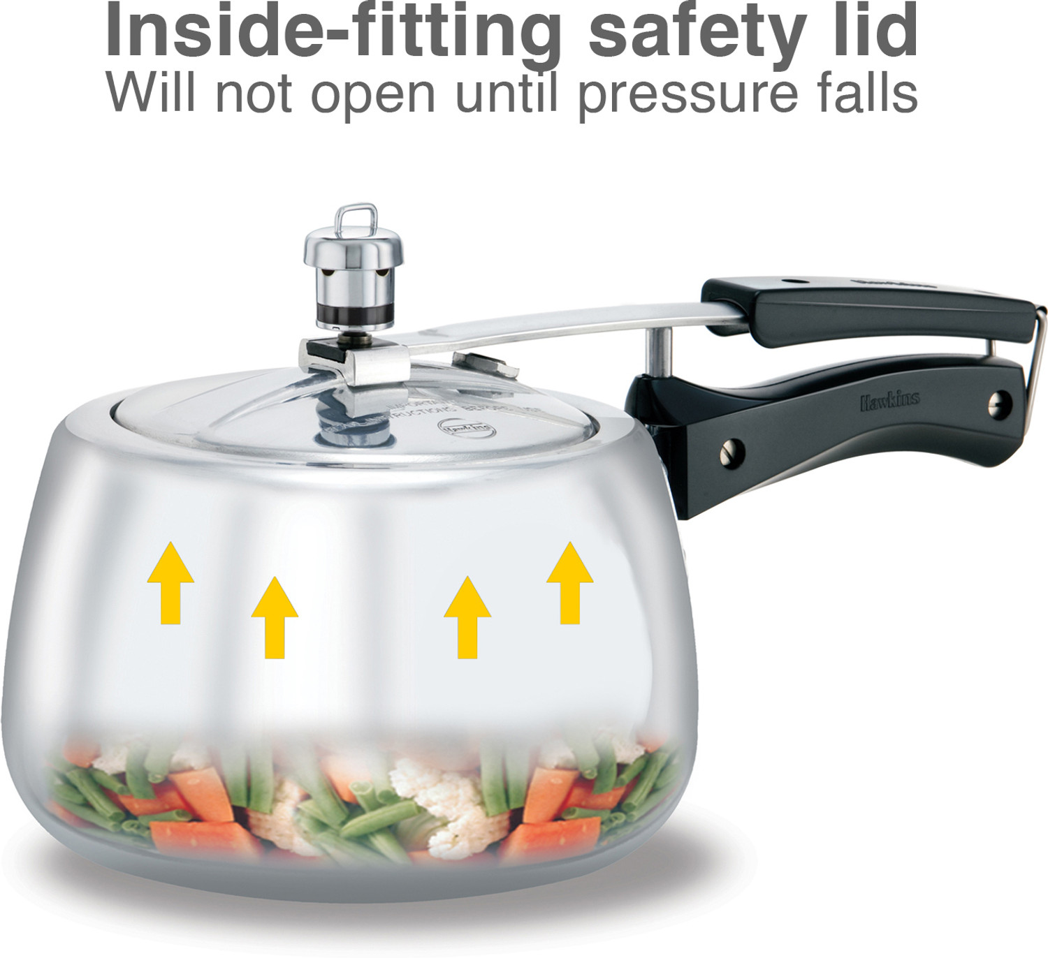 Image of Hawkins Contura 3 Litre (IHC30) 3 L Inner Lid Induction Bottom Pressure Cooker