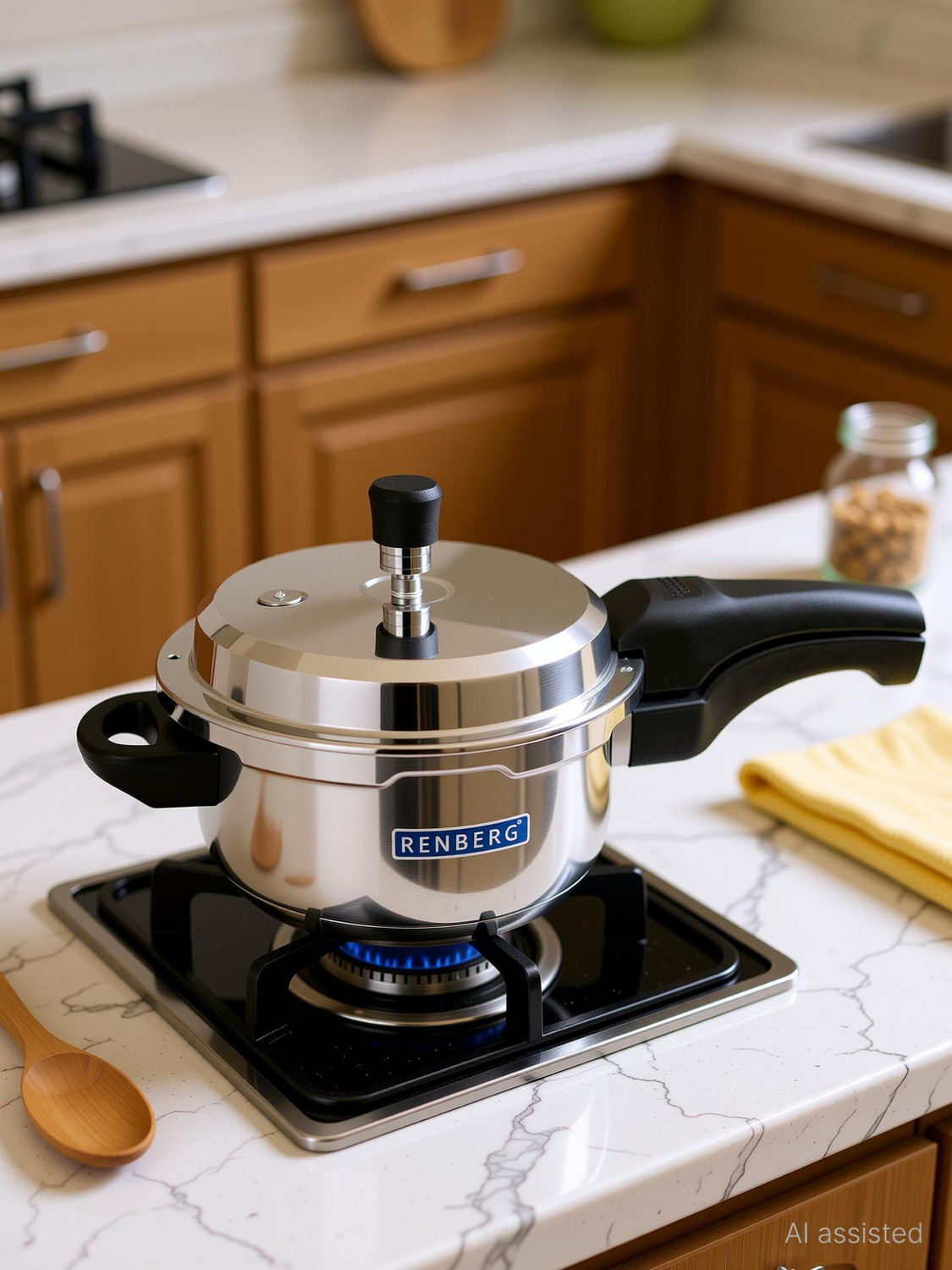 Image of Renberg Supreme 2 L Outer Lid Induction Bottom Pressure Cooker