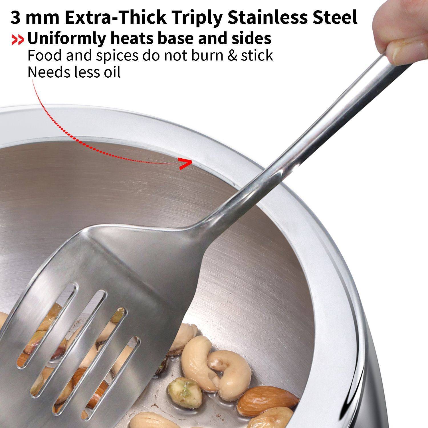 Hawkins 5 Litre Triply Stainless Steel Contura Pressure Cooker - Image 4