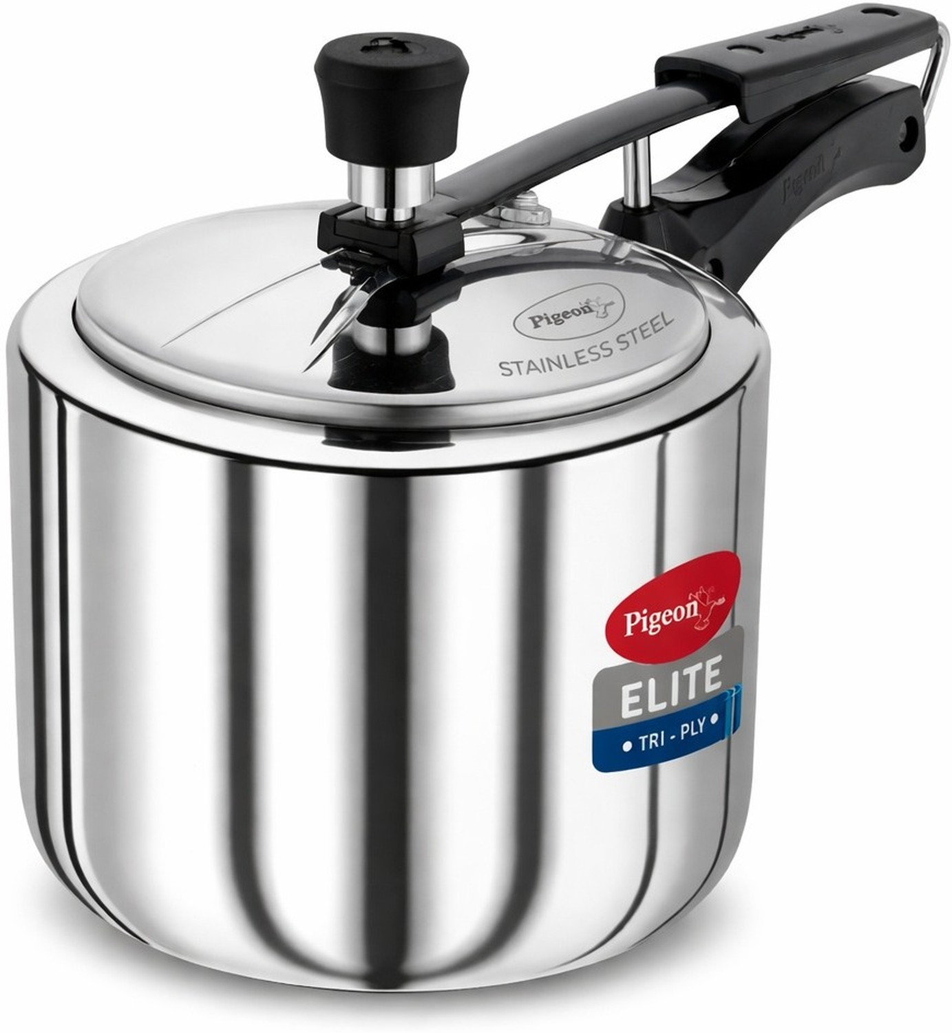 Image of Pigeon Triply Stainless Steel 19004590 3 L Inner Lid Induction Bottom Pressure Cooker