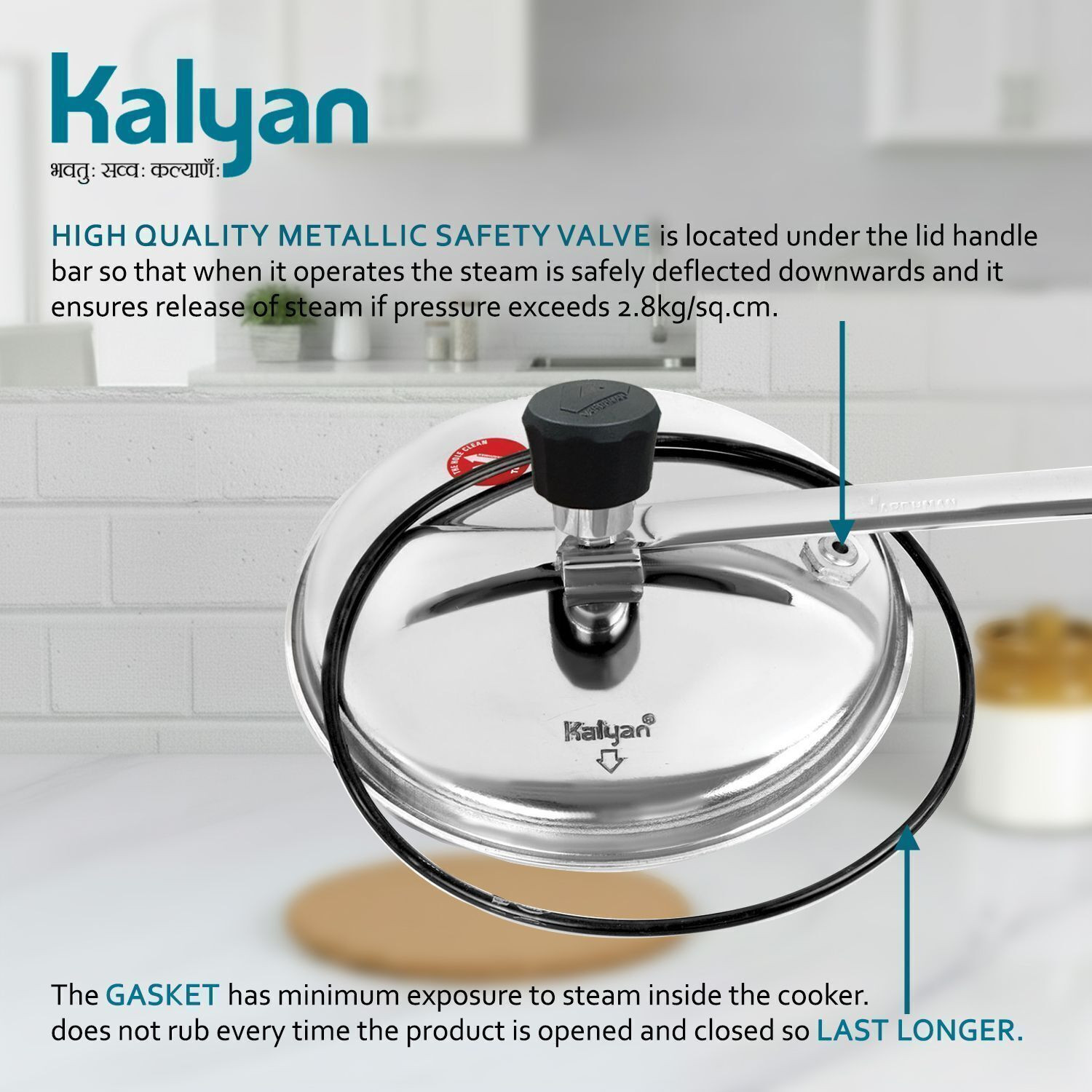 Image of Kalyan Classic 3 L Inner Lid Pressure Cooker