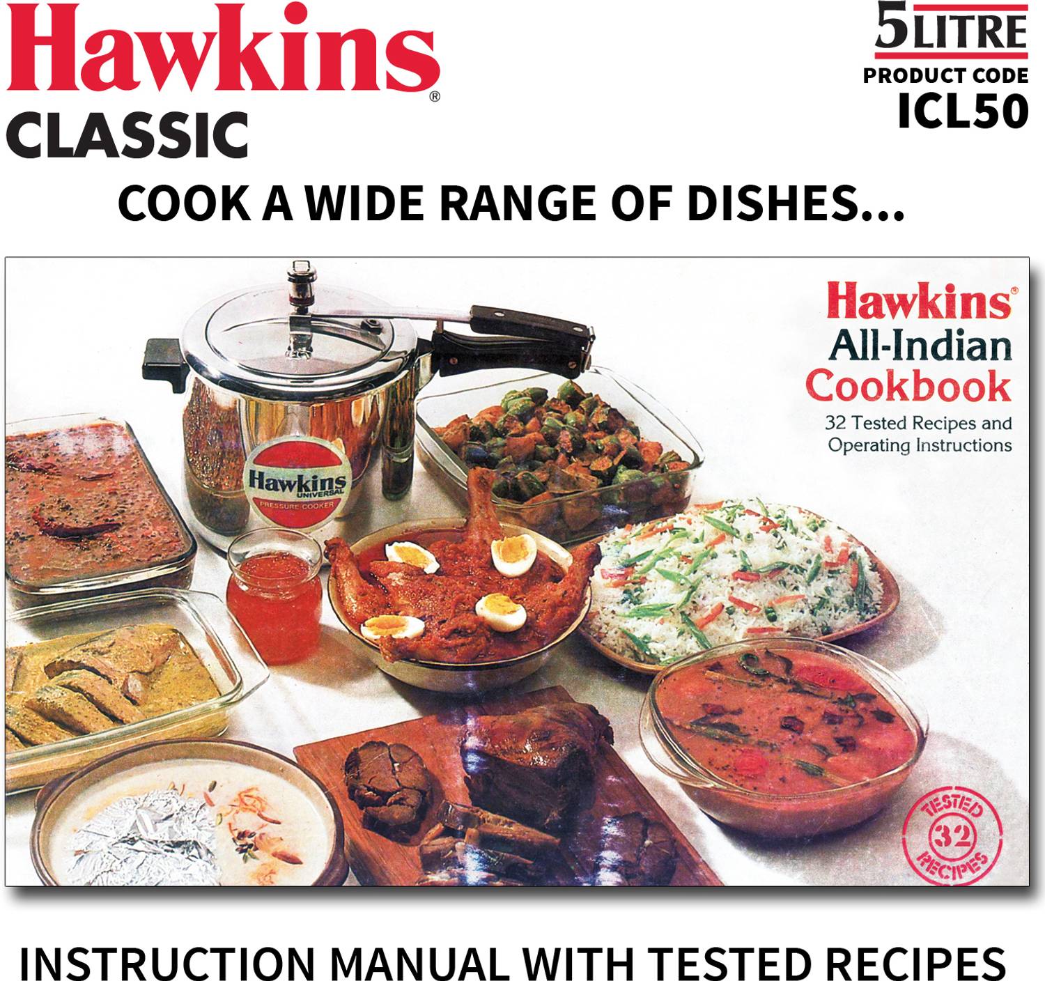 Hawkins Classic 5L Pressure Cooker - Image 5