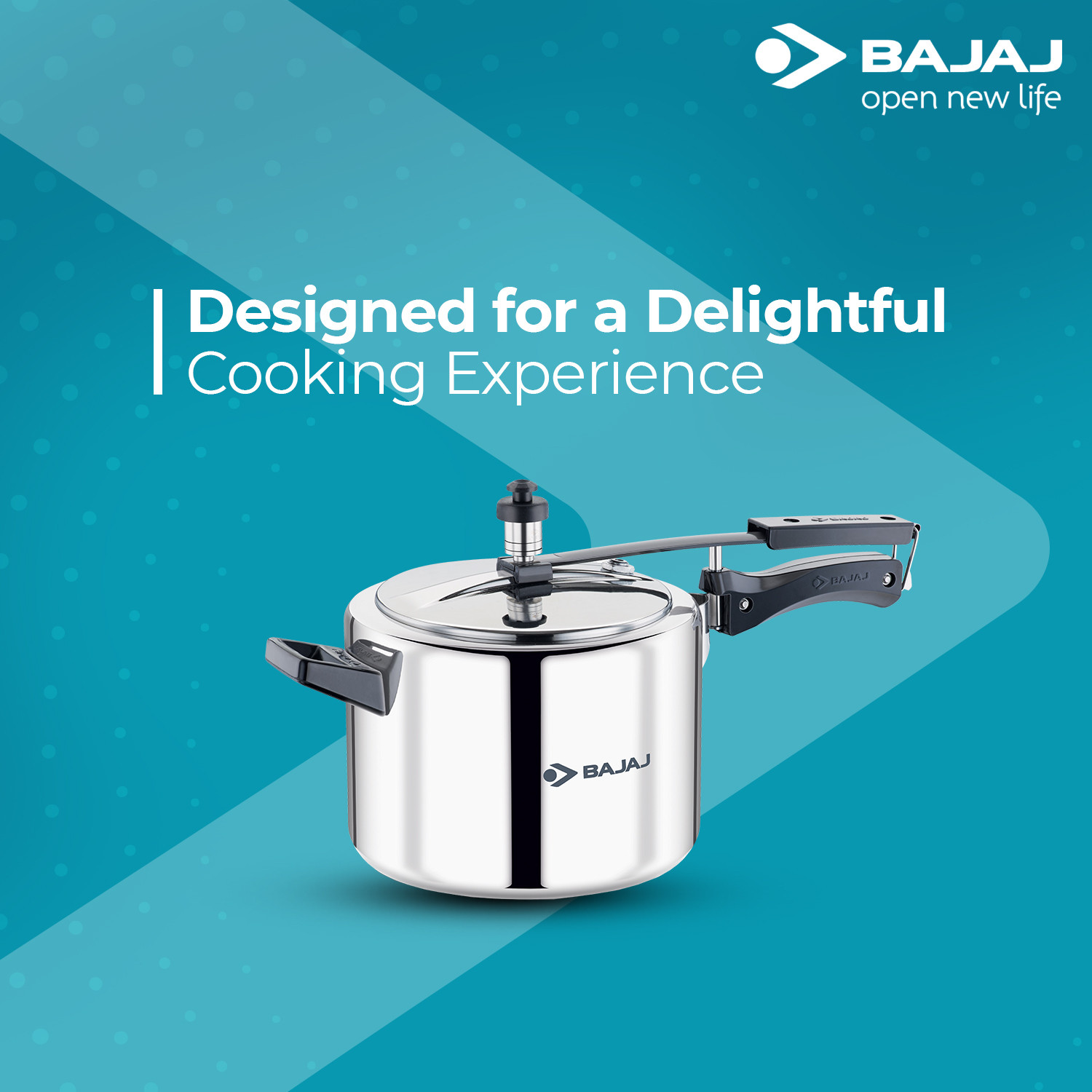 Image of BAJAJ 5L INNER LID SS PRESSURE COOKER 5 L Inner Lid Induction Bottom Pressure Cooker