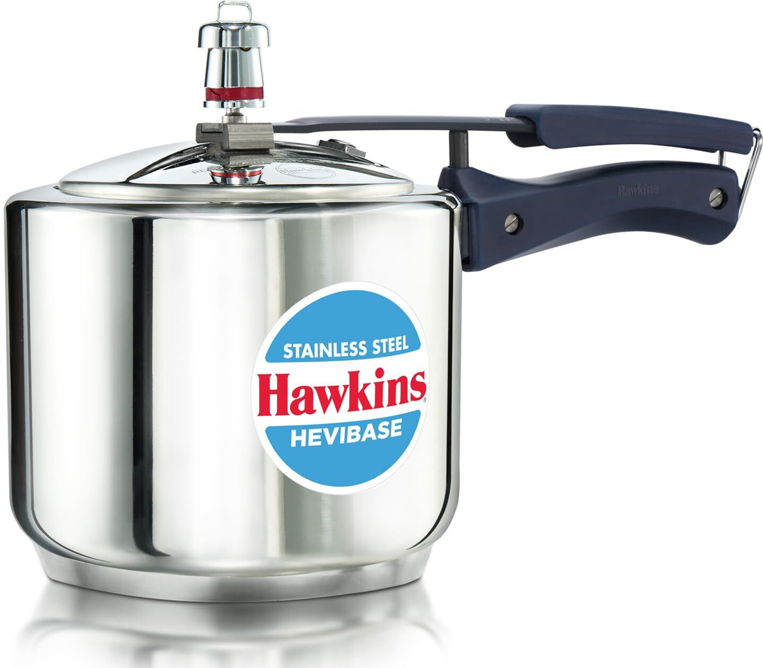Image of Hawkins Pressure Cooker Stainless Steel Hevibase 3L(HSI3T) Impact Bonded Base 3 L Inner Lid Induction Bottom Pressure Cooker