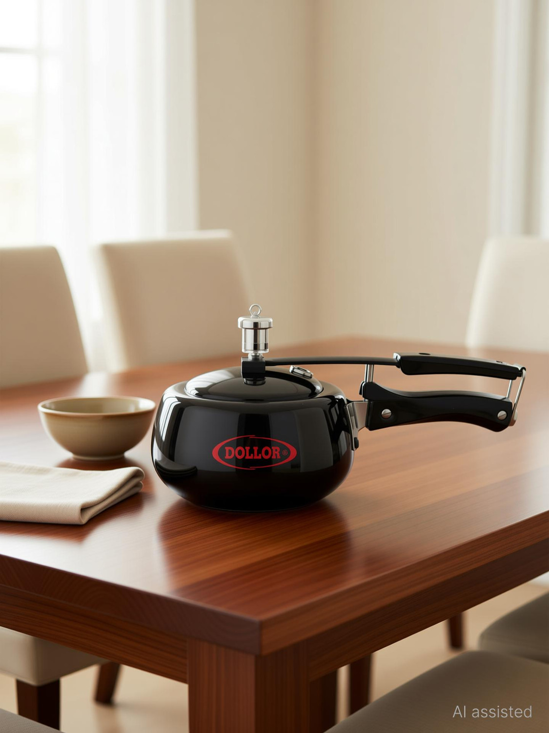 Image of Dollor ISI Certified Handi Black Inner Lid 1.5 L Inner Lid Pressure Cooker