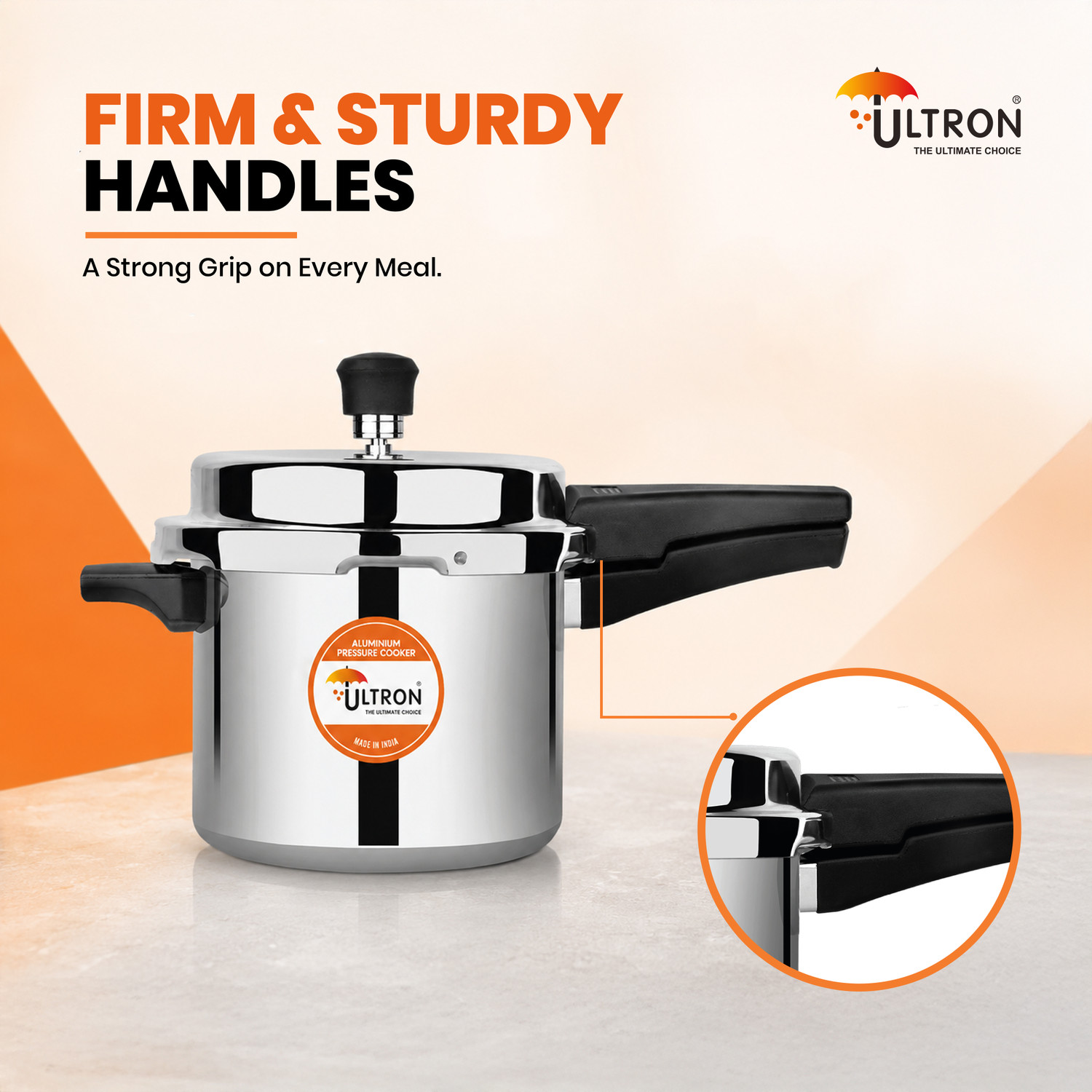 Image of ULTRON Al Plus 5 L Outer Lid Induction Bottom Pressure Cooker