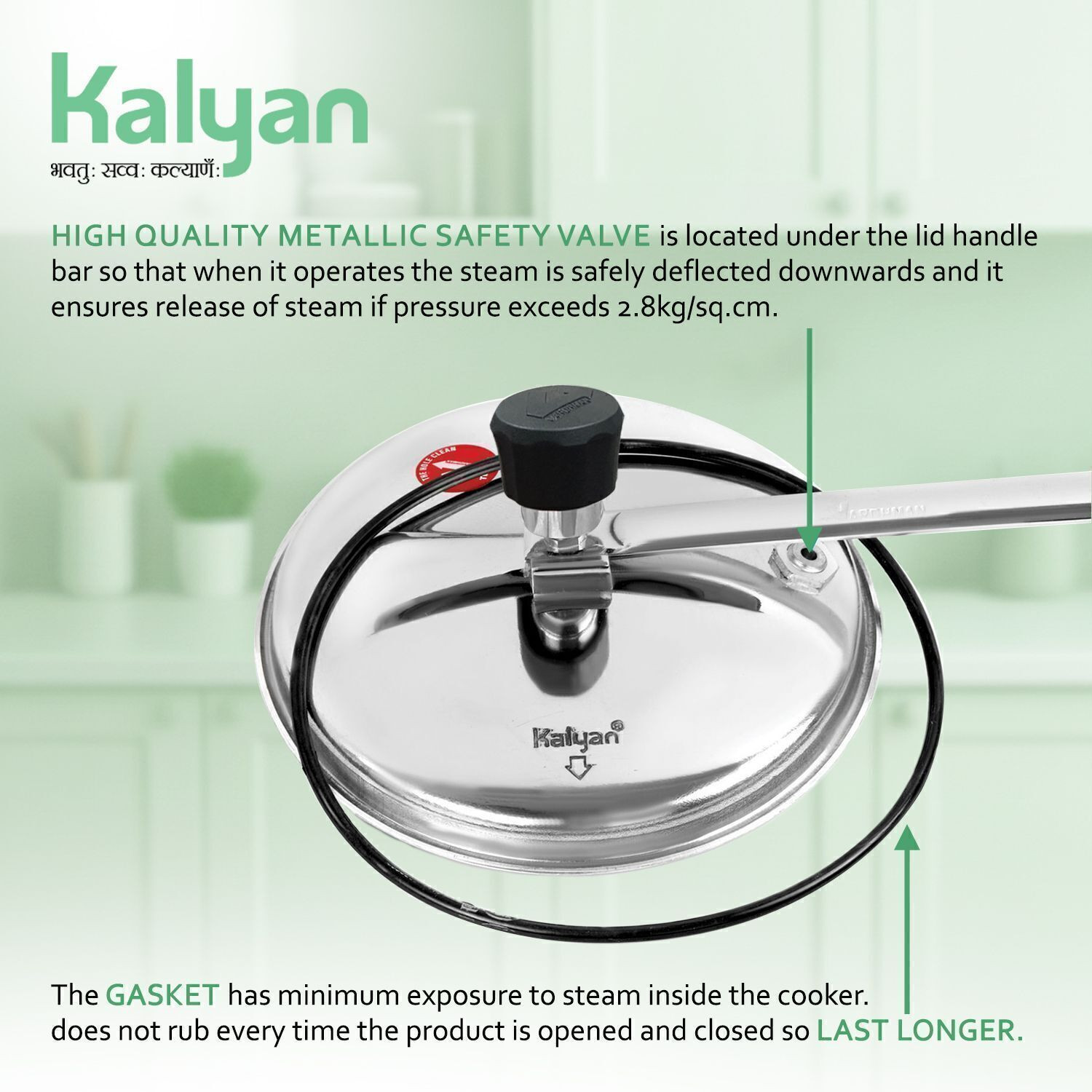 Image of Kalyan Classic 5 L Inner Lid Pressure Cooker